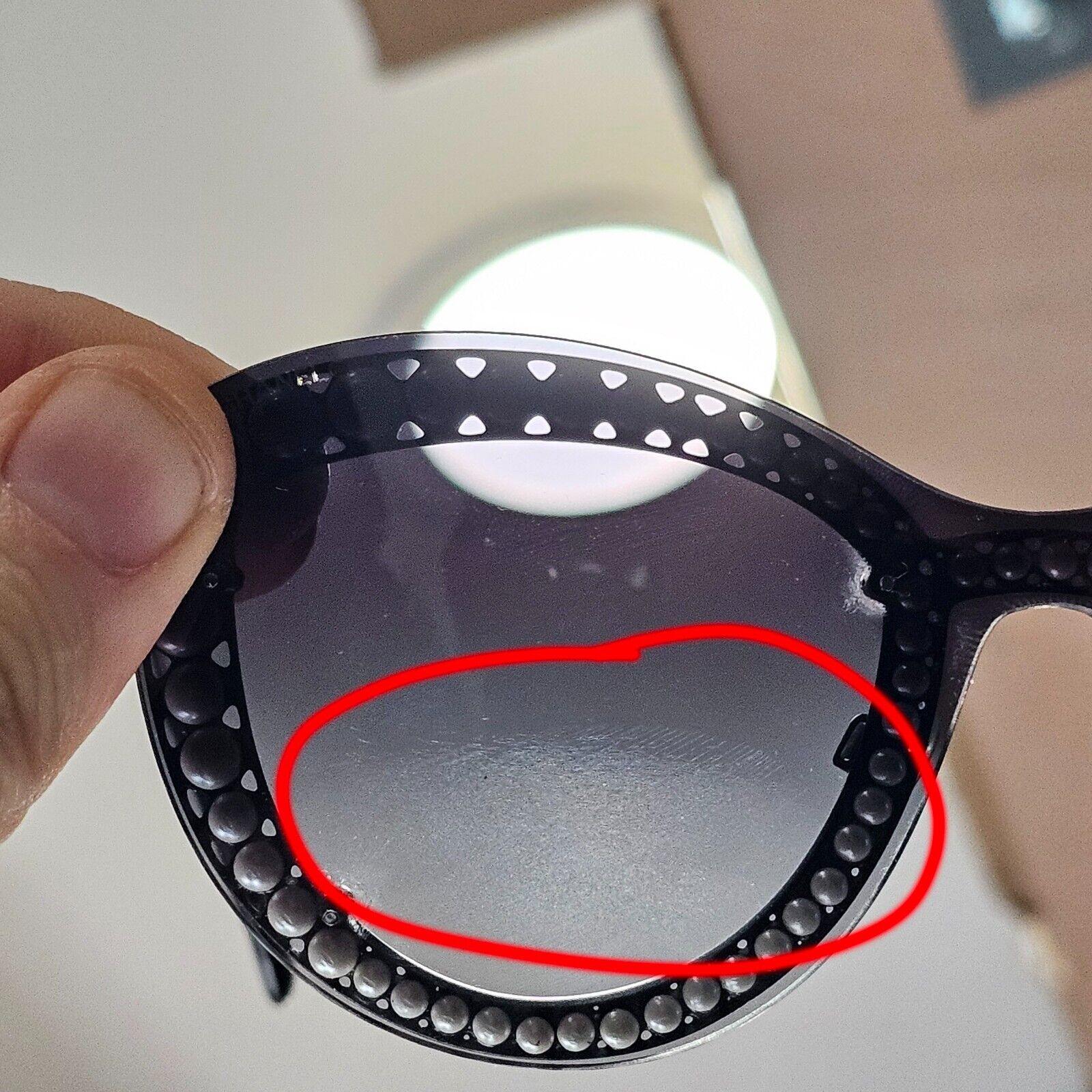 Chanel Sunglasses Pearl Black Grey Smoke Shield Visor 4236-H c.101/S6 261124