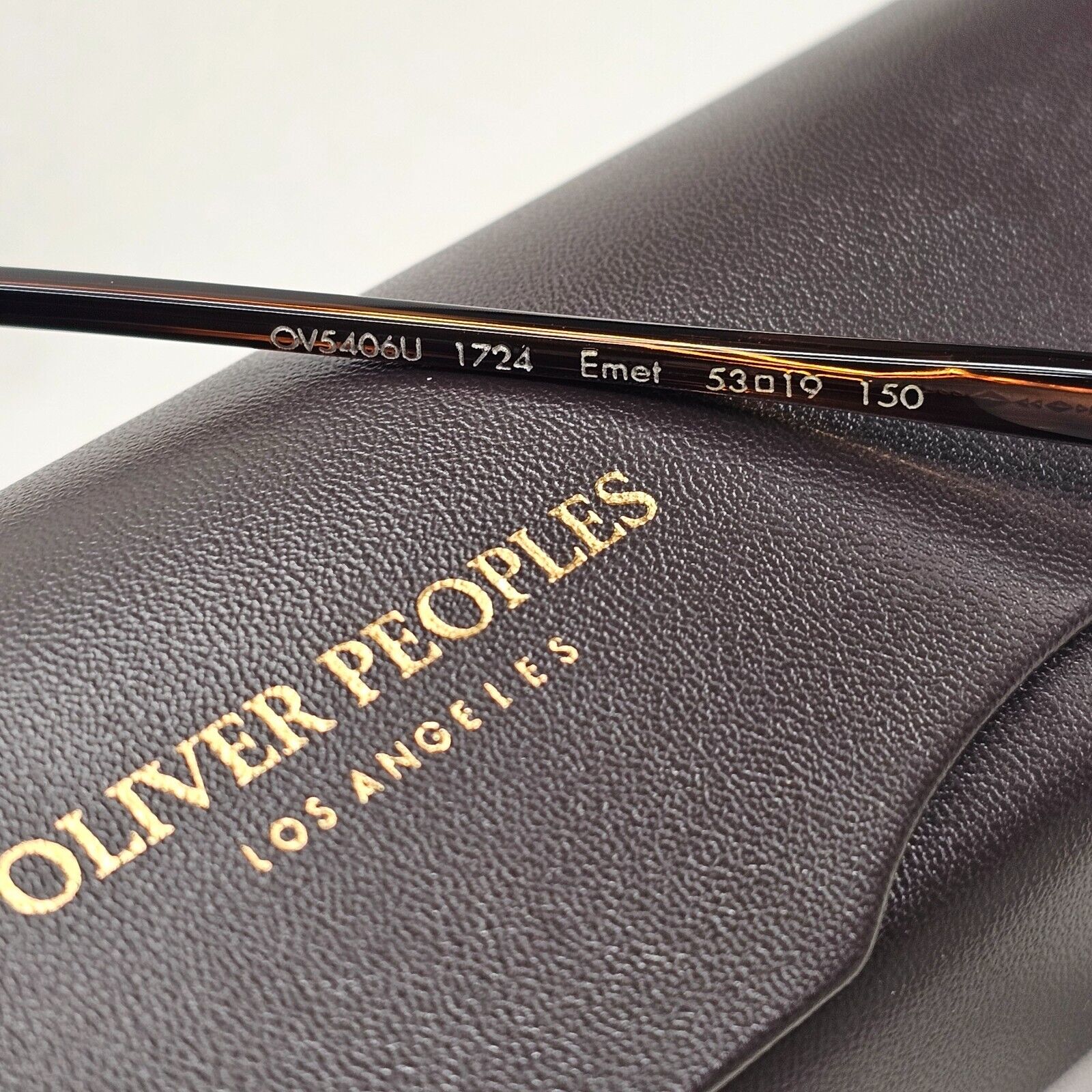 Oliver Peoples Sunglasses Emet Tuscany Tortoise Brown Green OV 5406U 1724 53mm