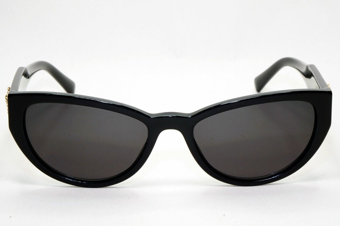 Versace Sunglasses Black Gold Medusa Cat Eye MOD VE 3280-B GB1 53mm