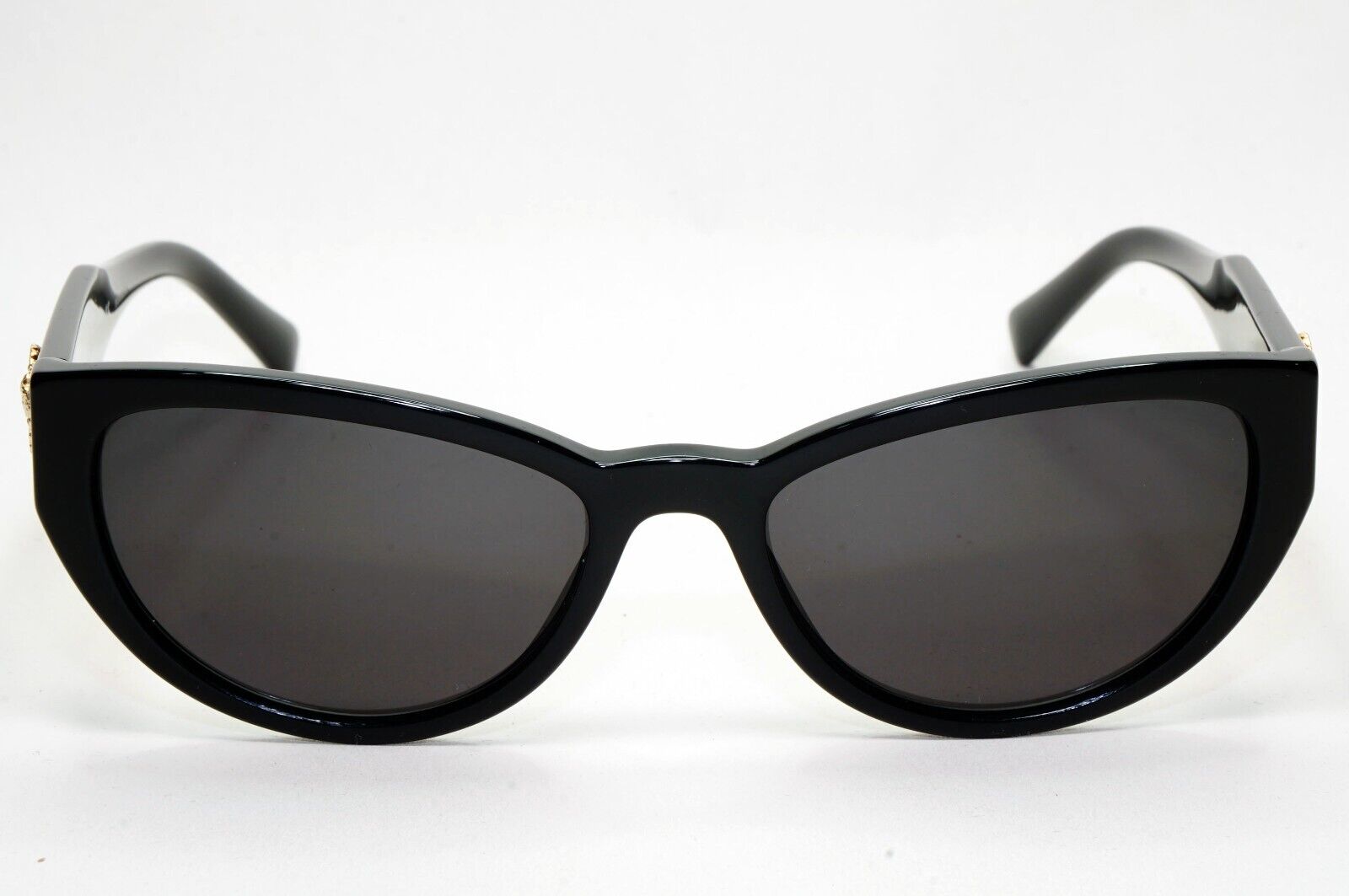 Versace Sunglasses Black Gold Medusa Cat Eye MOD VE 3280-B GB1 53mm
