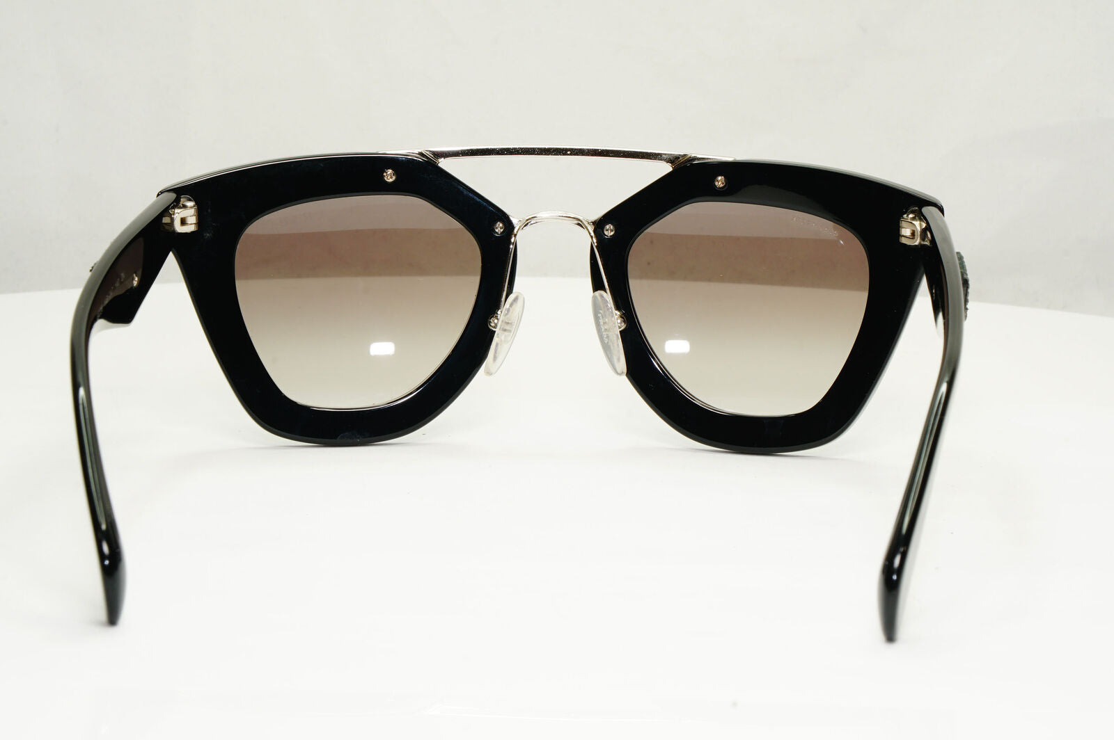 Prada Black Cinema Saffiano Leather Sunglasses PR14SS SPR 14S 1AB-0A7 221122