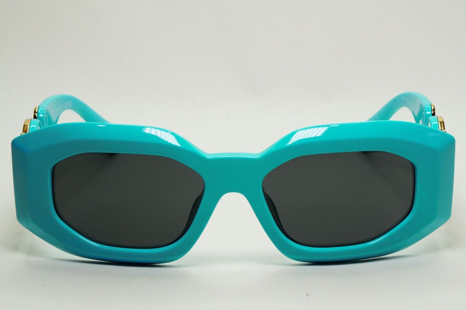 Versace Sunglasses Azure Gold Medusa Biggie Square MOD VE 4425U 5439/87 53mm
