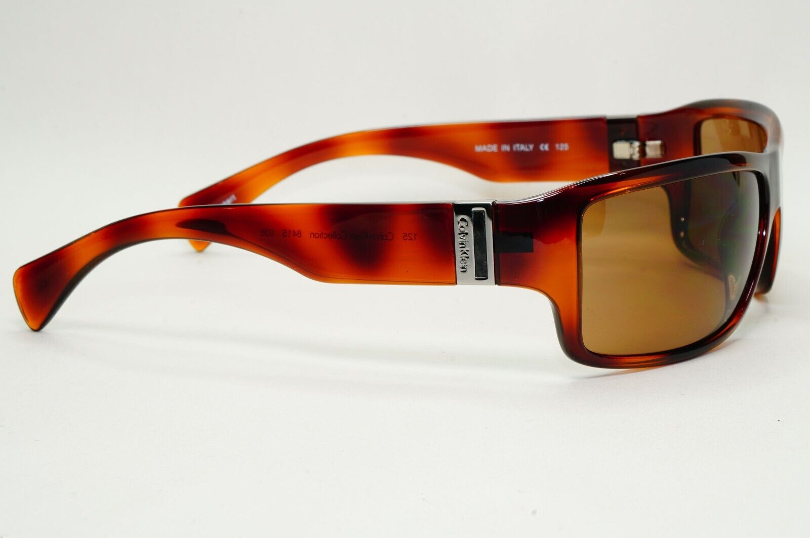 Calvin Klein Sunglasses 2005 Vintage Brown Tortoise Wrap 841S 036 121124