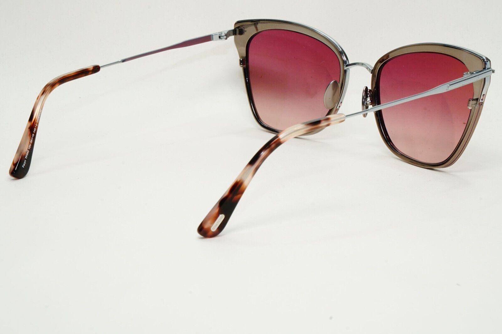 Tom Ford Sunglasses Faryn Titanium Ruthenium Bordeaux Red FT0843 TF 843 12U