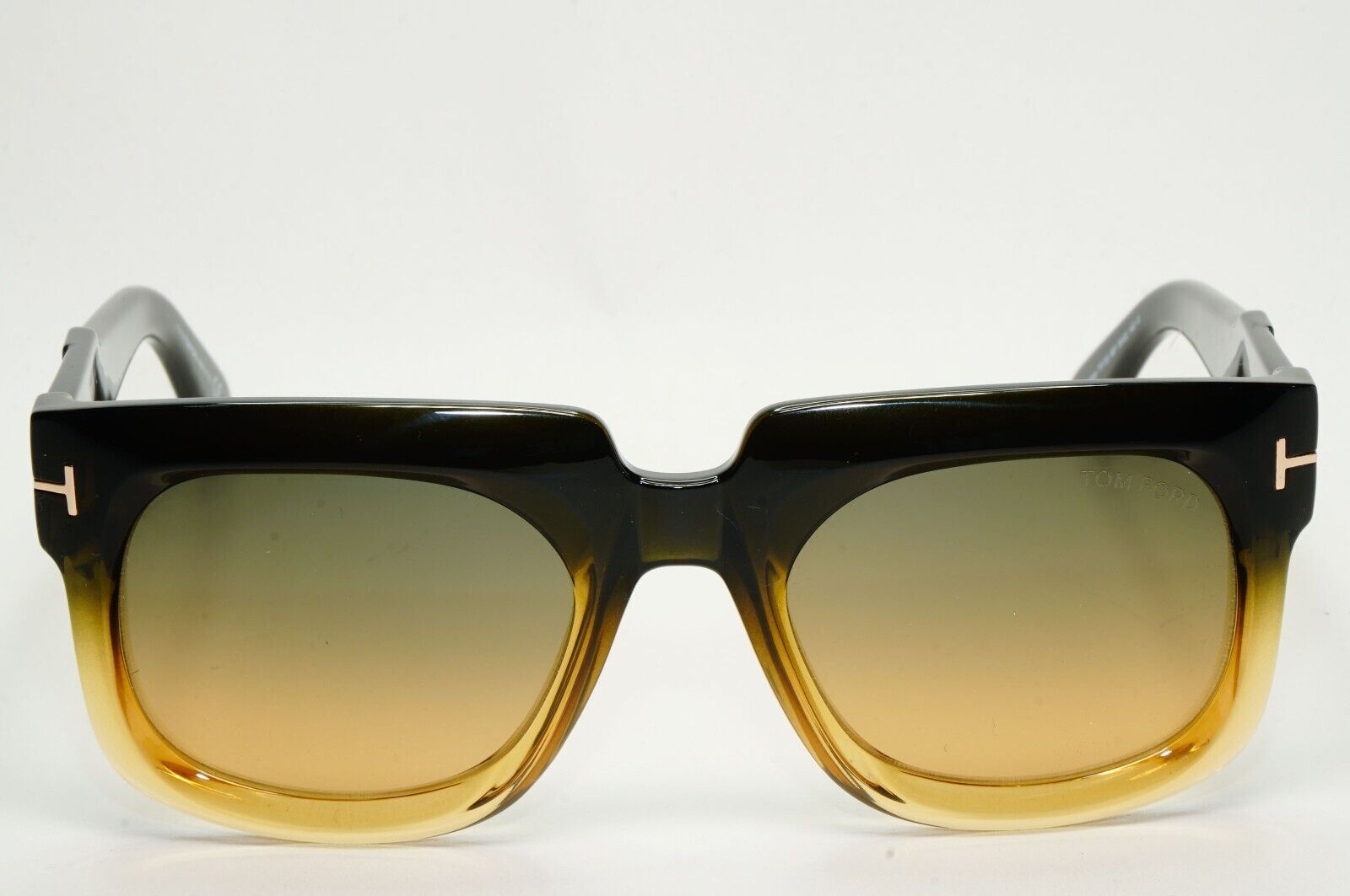Tom Ford Sunglasses Christian Black Brown Honey Square FT0729 TF 729 96P 53mm