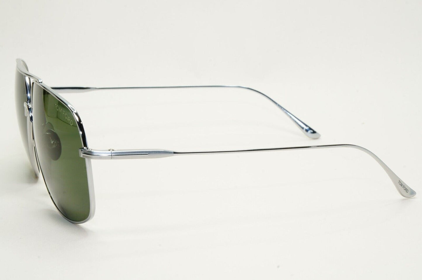 Tom Ford Sunglasses John-02 Titanium Silver Palladium Green FT0746 TF 746 16N