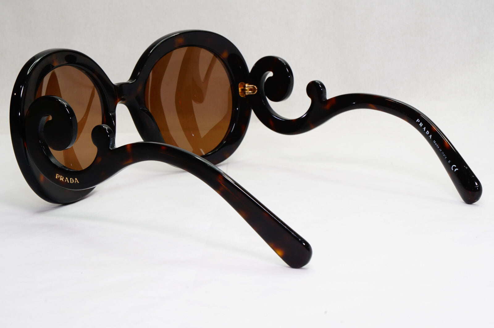 Prada Sunglasses Baroque Swirl Round Brown PR27NS SPR 27N 2AU-6S1 120124