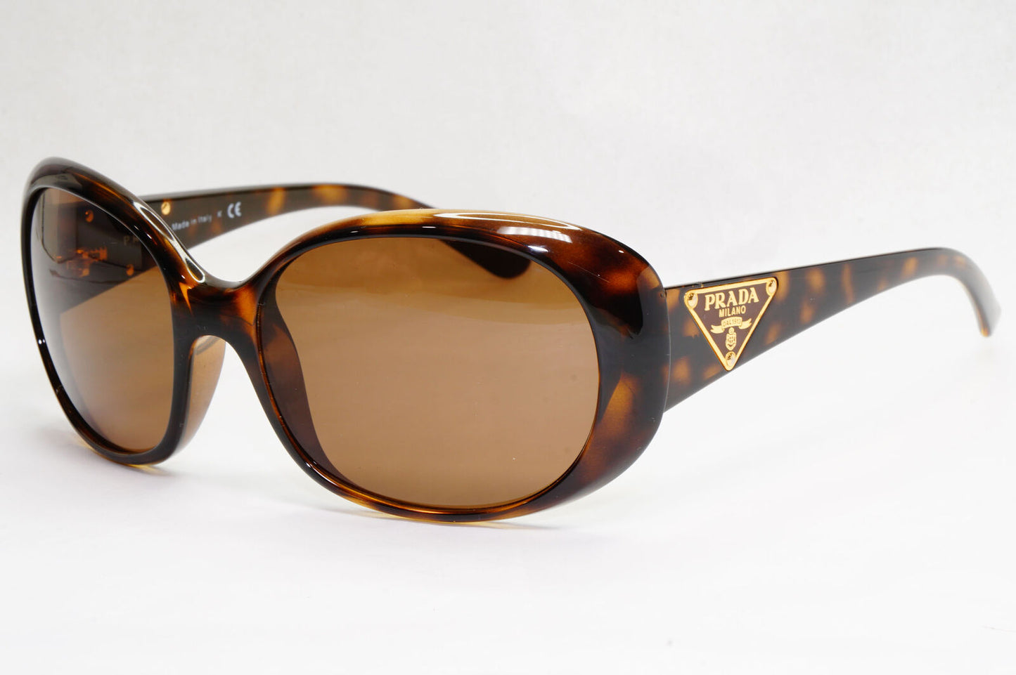 Prada Sunglasses 2010 Triangle Logo Brown Tortoise PR27LS SPR 27L 2AU-6S1 200124