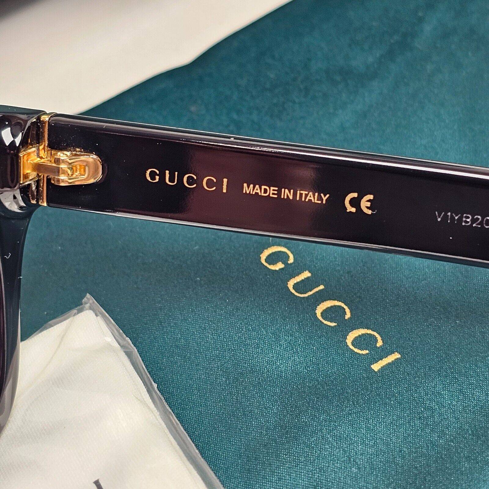 Gucci Sunglasses 2023 Black Square Glossy GG1135S 002 51mm 280125