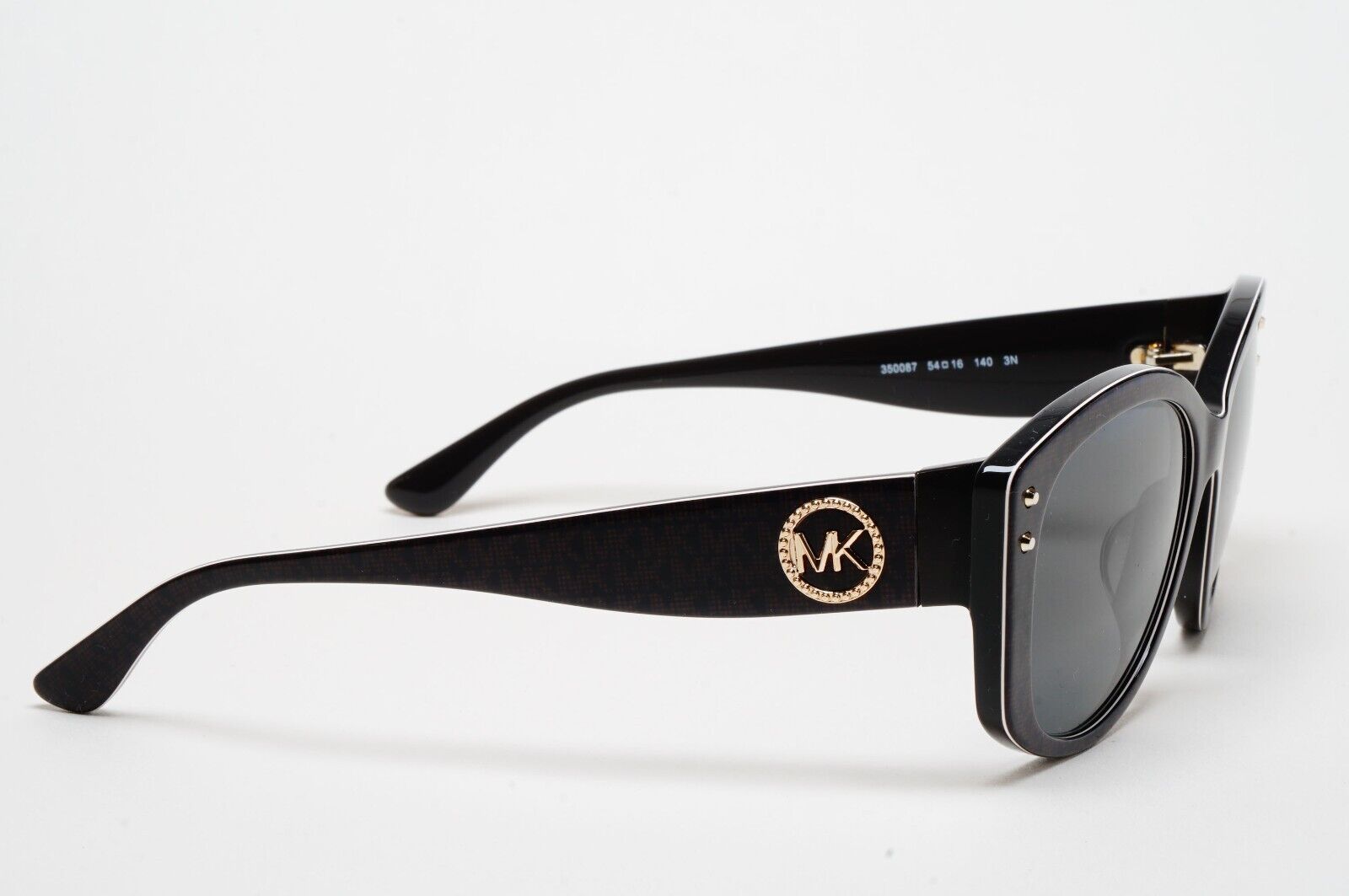 Michael Kors Sunglasses Black Gold Monogram Square MK 2175U Charleston 3500/87
