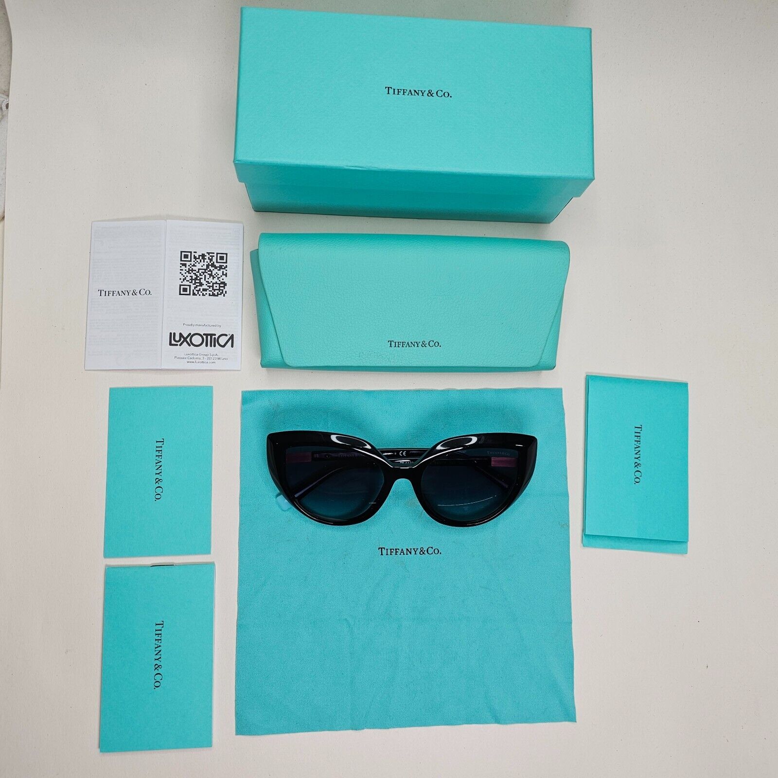 Tiffany & Co Sunglasses 2020 Black Blue Grey Gradient TF 4170 8001/9S 151024