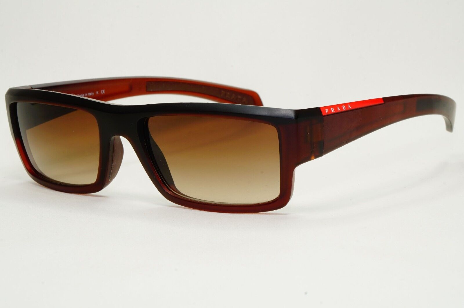 Prada Sunglasses 2007 Vintage Rectangle Brown PS05IS SPS 05I ZVF-6S1 061024