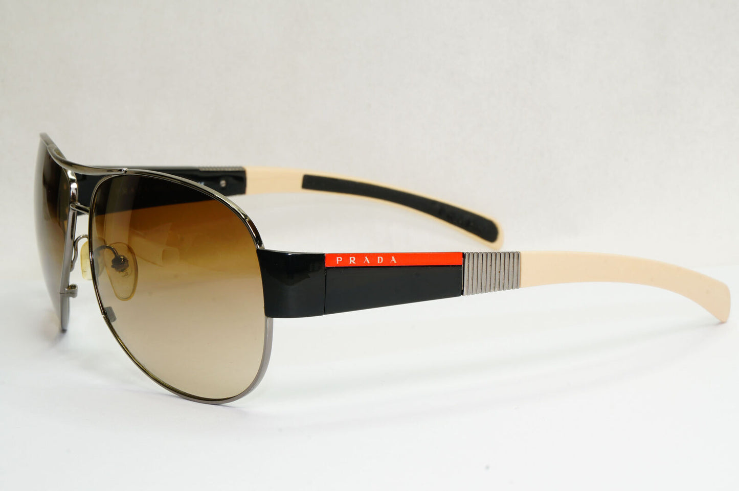 Prada Sunglasses 2006 Vintage Pilot Brown Black PS51HS SPS 51H 5AV-6S1 130224