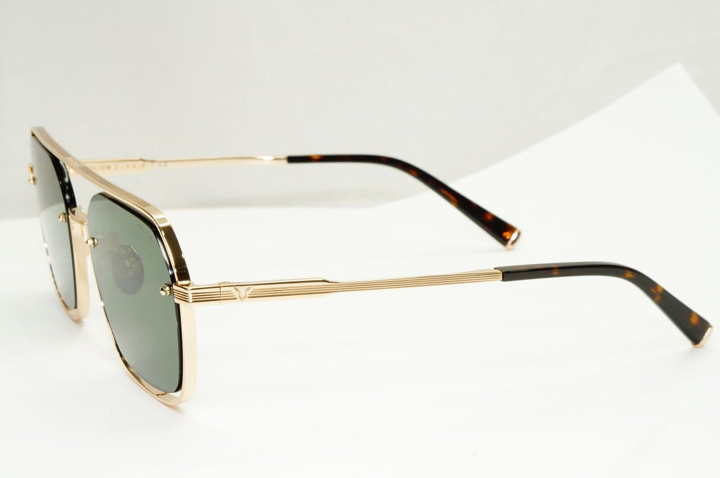 Police Lewis Hamilton F1 Sunglasses Gold Green Square Pilot SPL E18 COL 0300