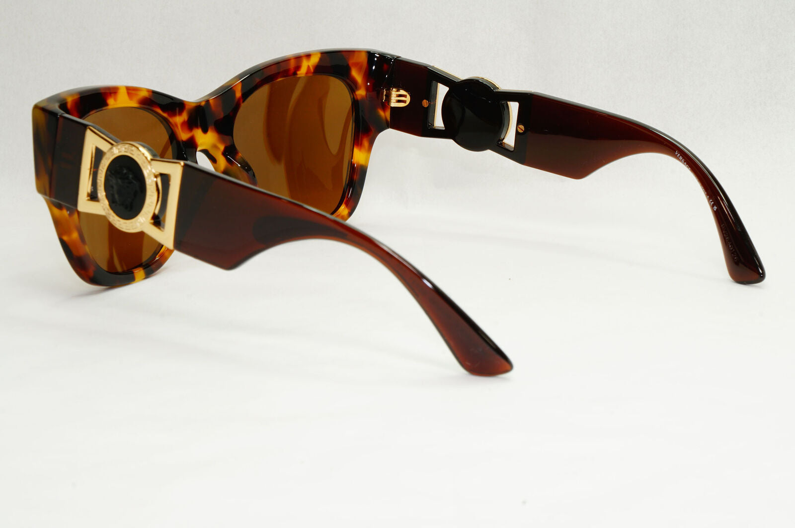 Versace Sunglasses Gold Brown Tortoiseshell Medusa Square MOD VE 4415-U 5119/63