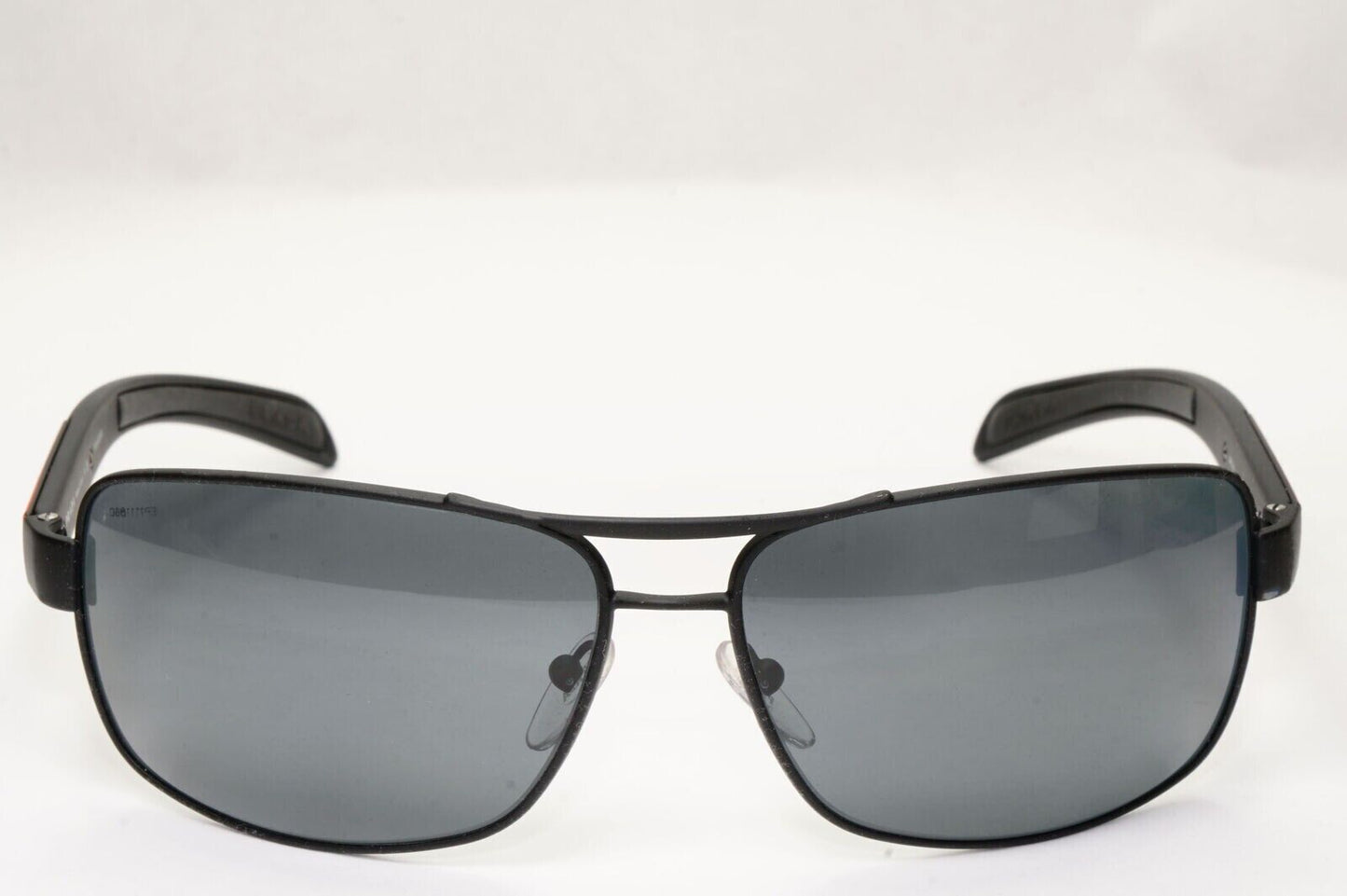 Prada Sunglasses Black Polarized Wrap Pilot PS54IS SPS 54I DG0-5Z1 [a] 39025