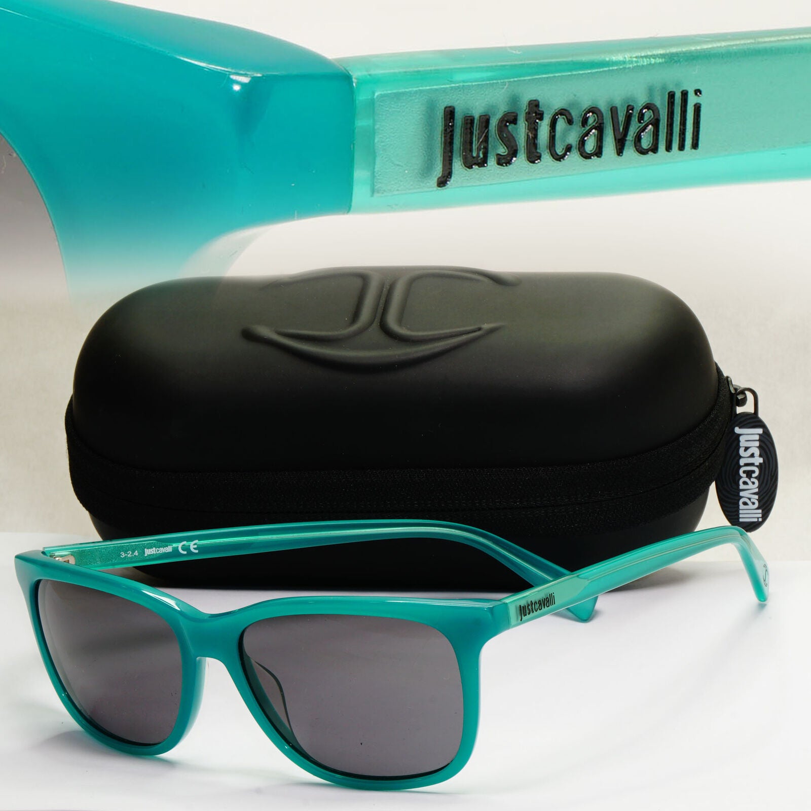 Just Cavalli Sunglasses Turquoise Blue Green Square JC 671S COL 96A 210124