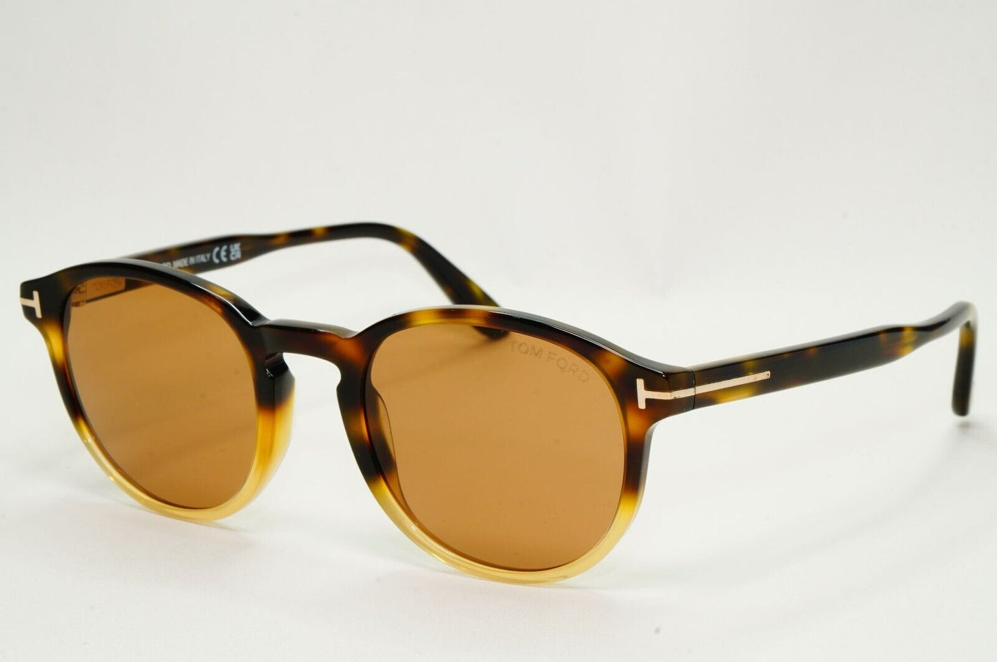 Tom Ford Sunglasses Dante Brown Havana Tortoise Round FT0834 TF 834 55E 50mm