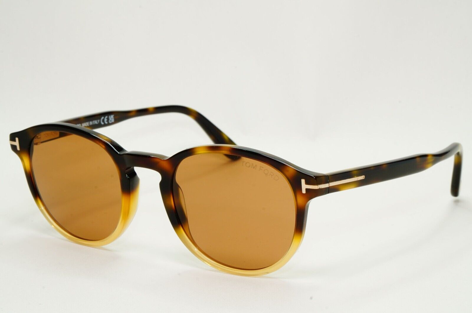 Tom Ford Sunglasses Dante Brown Havana Tortoise Round FT0834 TF 834 55E 50mm