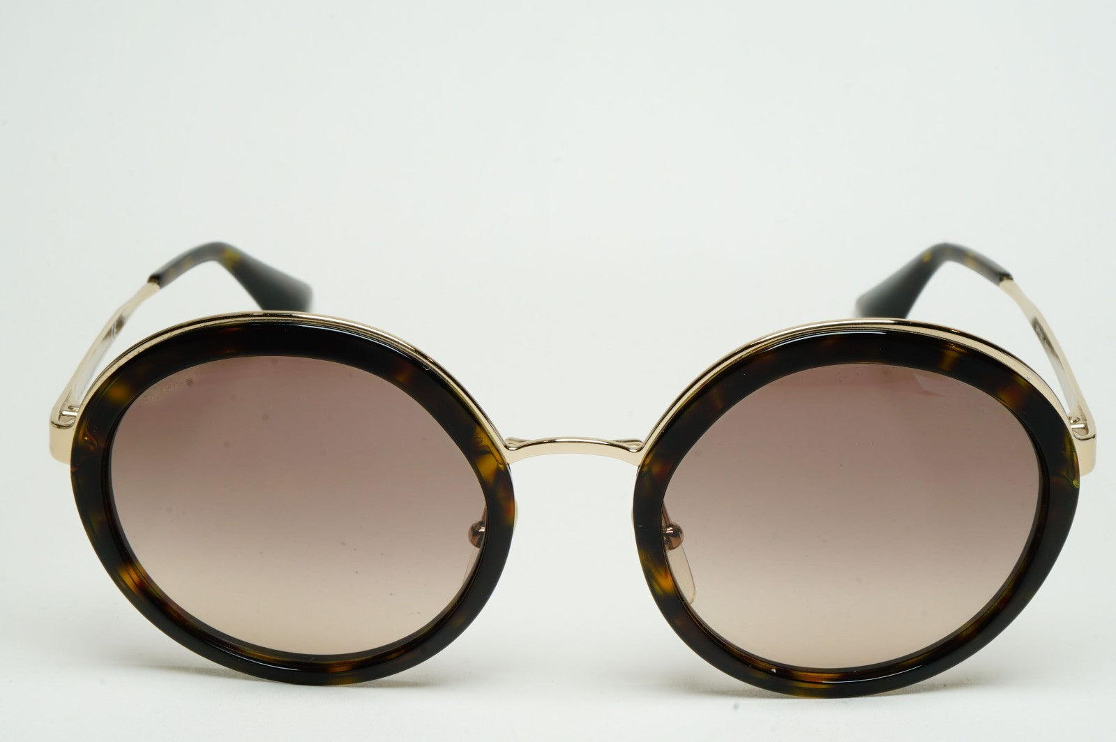 Prada Sunglasses Round Gold Brown Gradient PR50TS SPR 50T 2AU-3D0