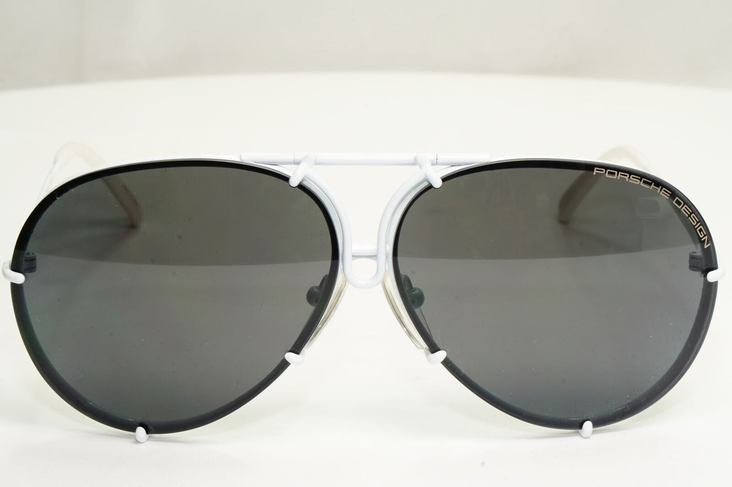 Porsche Design Titanium Japan Sunglasses Pilot White P8478 P 60mm Small Unisex