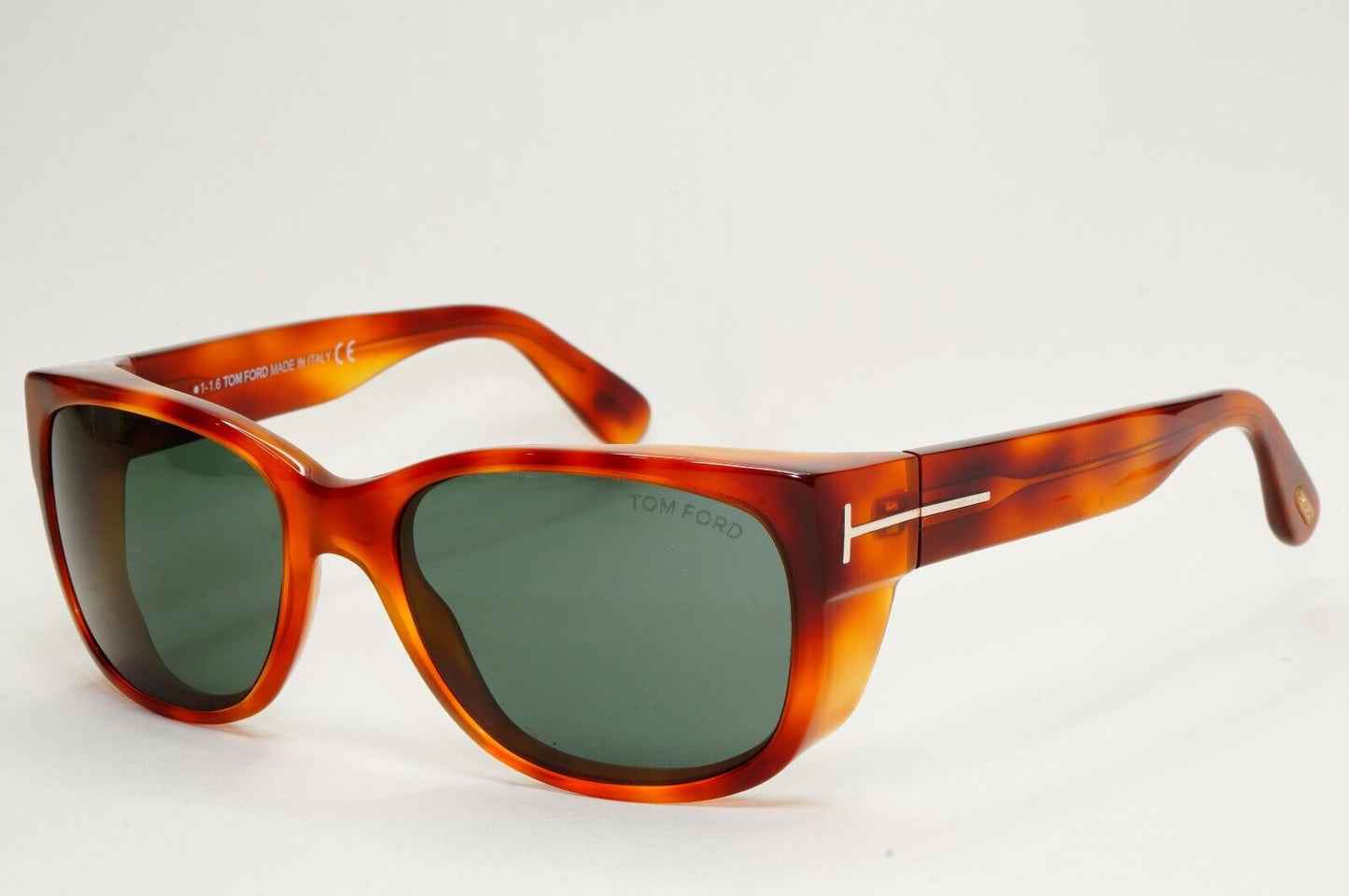 Tom Ford Sunglasses Carson Brown Tortoise Havana Green Square TF 441 53N FT0441