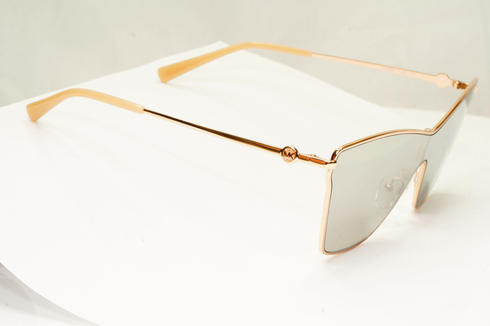 Michael Kors Womens Shield Mirror Gold Silver Sunglasses MK 1063 Larissa 11086G