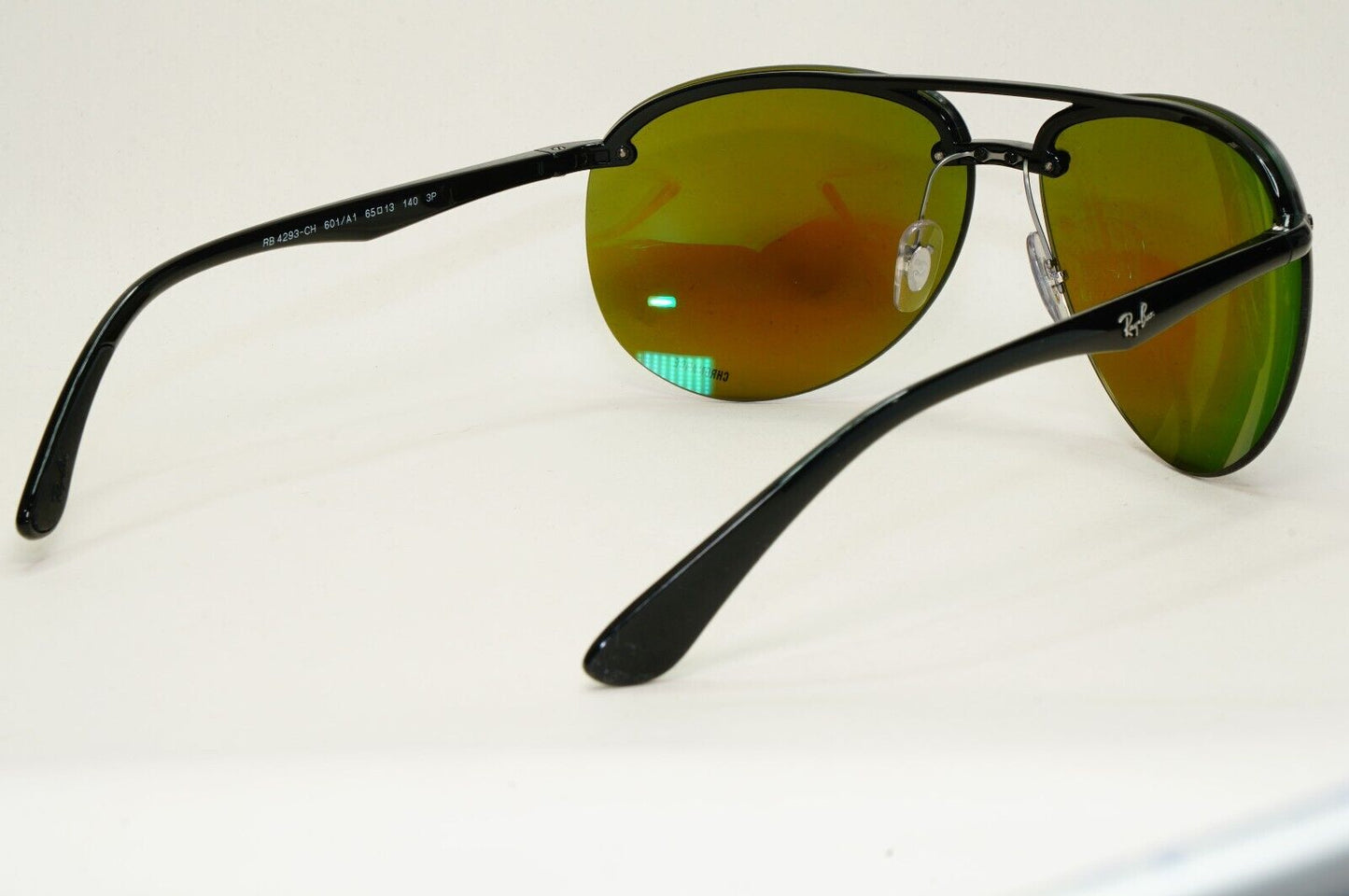 Ray-Ban Sunglasses Chromance Blue Mirror Polarised Pilot Wrap RB 4293-CH 601/A1