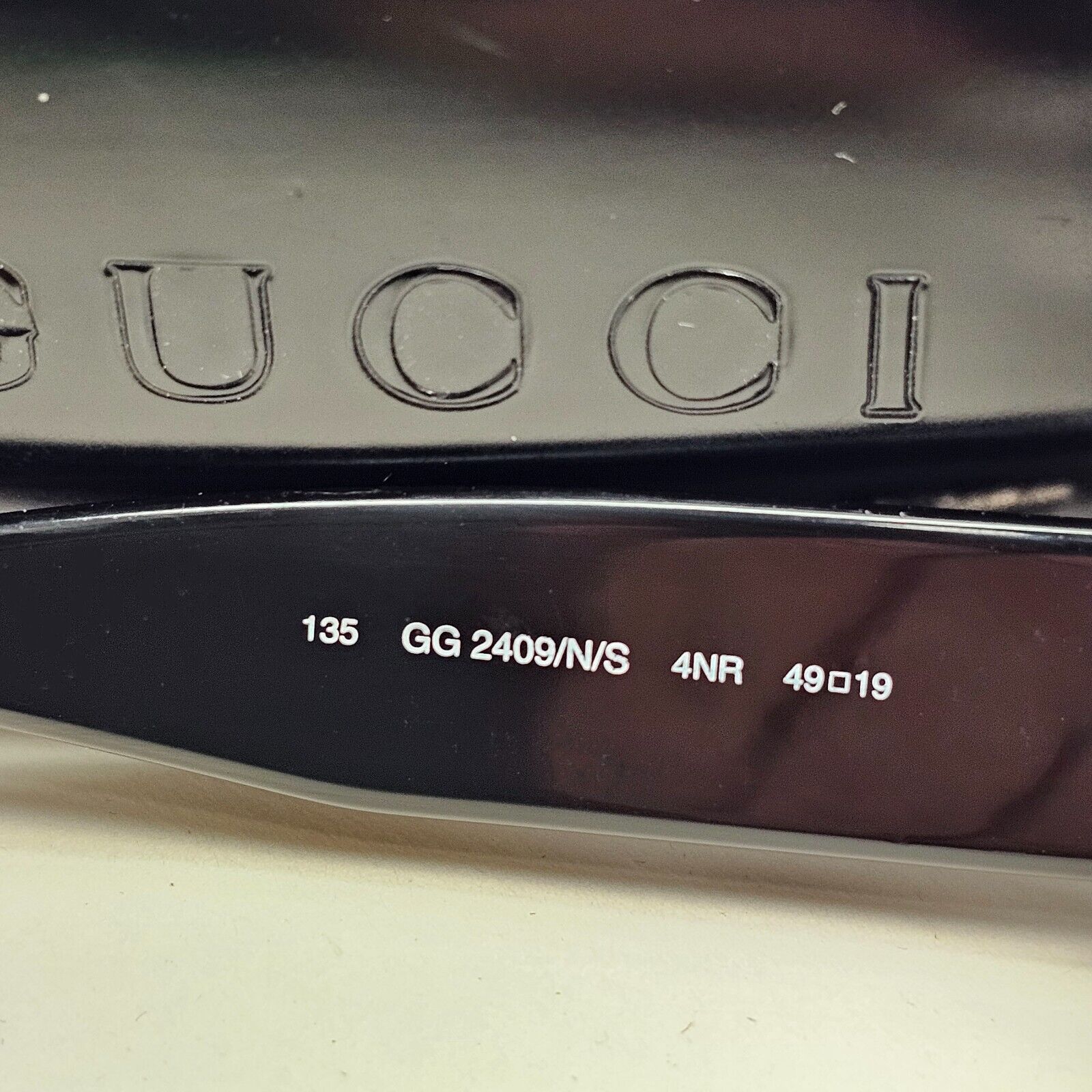 Gucci Sunglasses 1996 Vintage Brown Honey Transparent GG 2409/N/S 4NR 120824