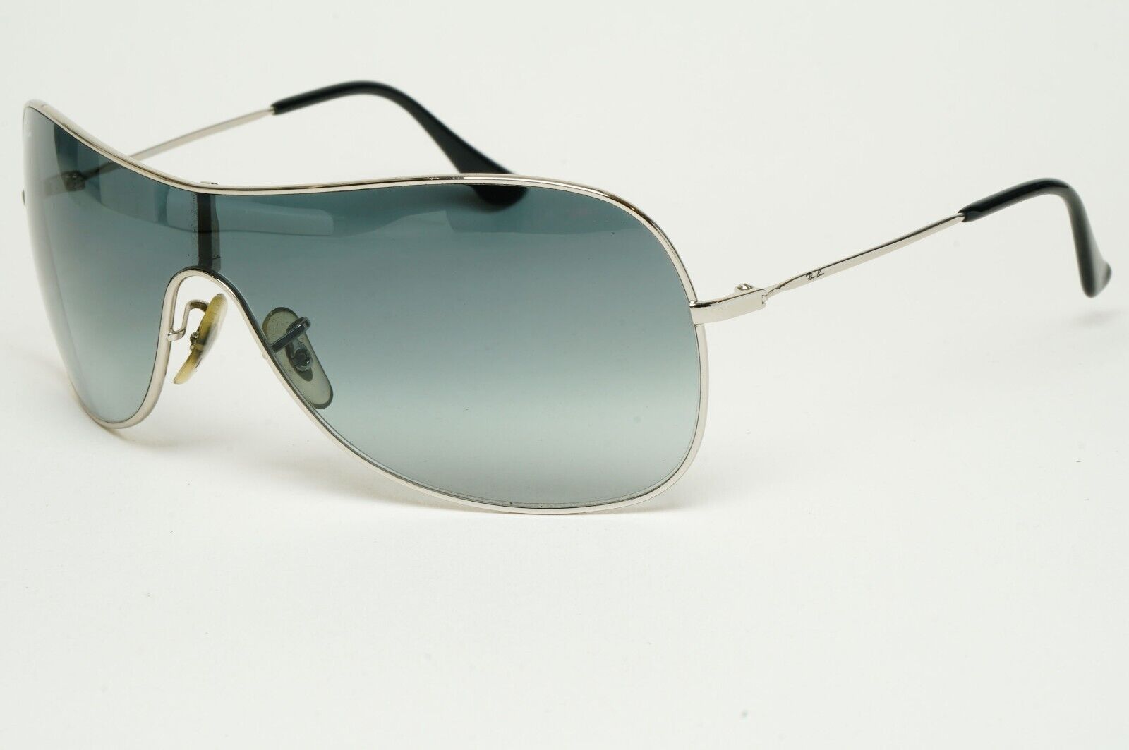 Ray-Ban Sunglasses 2005 Vintage Shield Grey Silver RB 3211 003/8G Small 310125