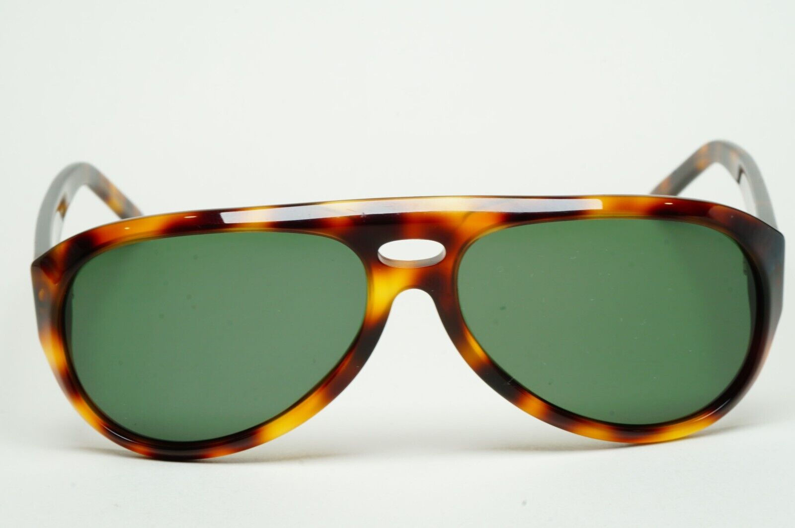 Gucci Sunglasses 1998 Vintage Brown Tortoise Green Pilot GG 1422/S 05L 310125
