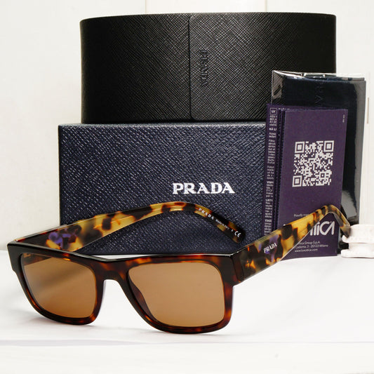Prada Sunglasses Symbole Triangle Brown Havana Tortoise PR28YS SPR 28Y 2AU-08N