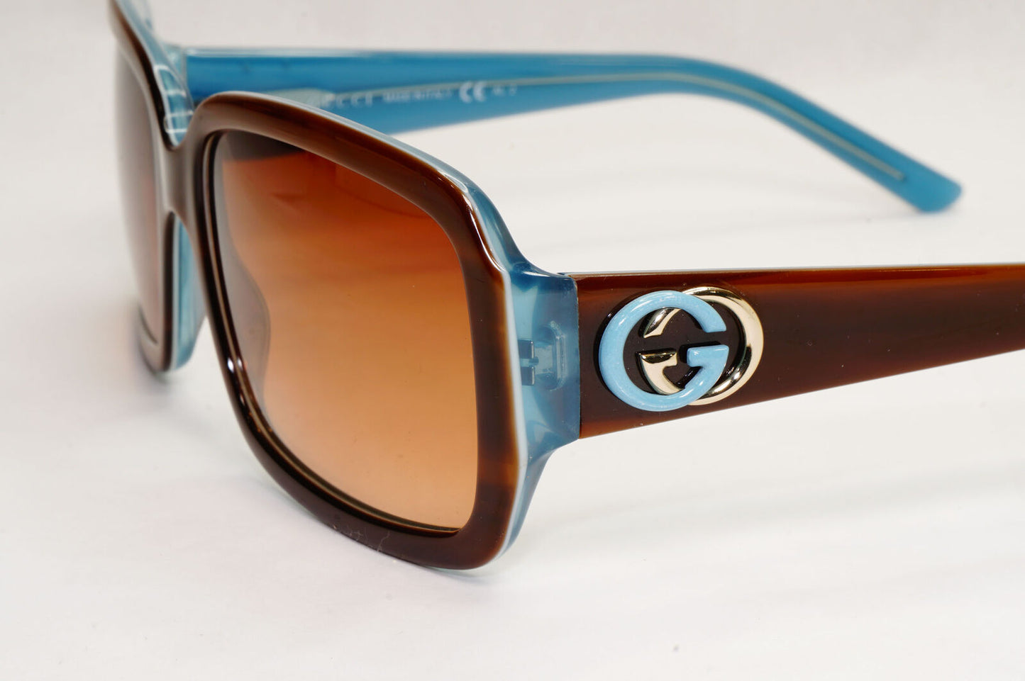 Gucci Sunglasses 2008 Vintage Brown Blue Square Gradient GG 3159/S IPRIF 270124