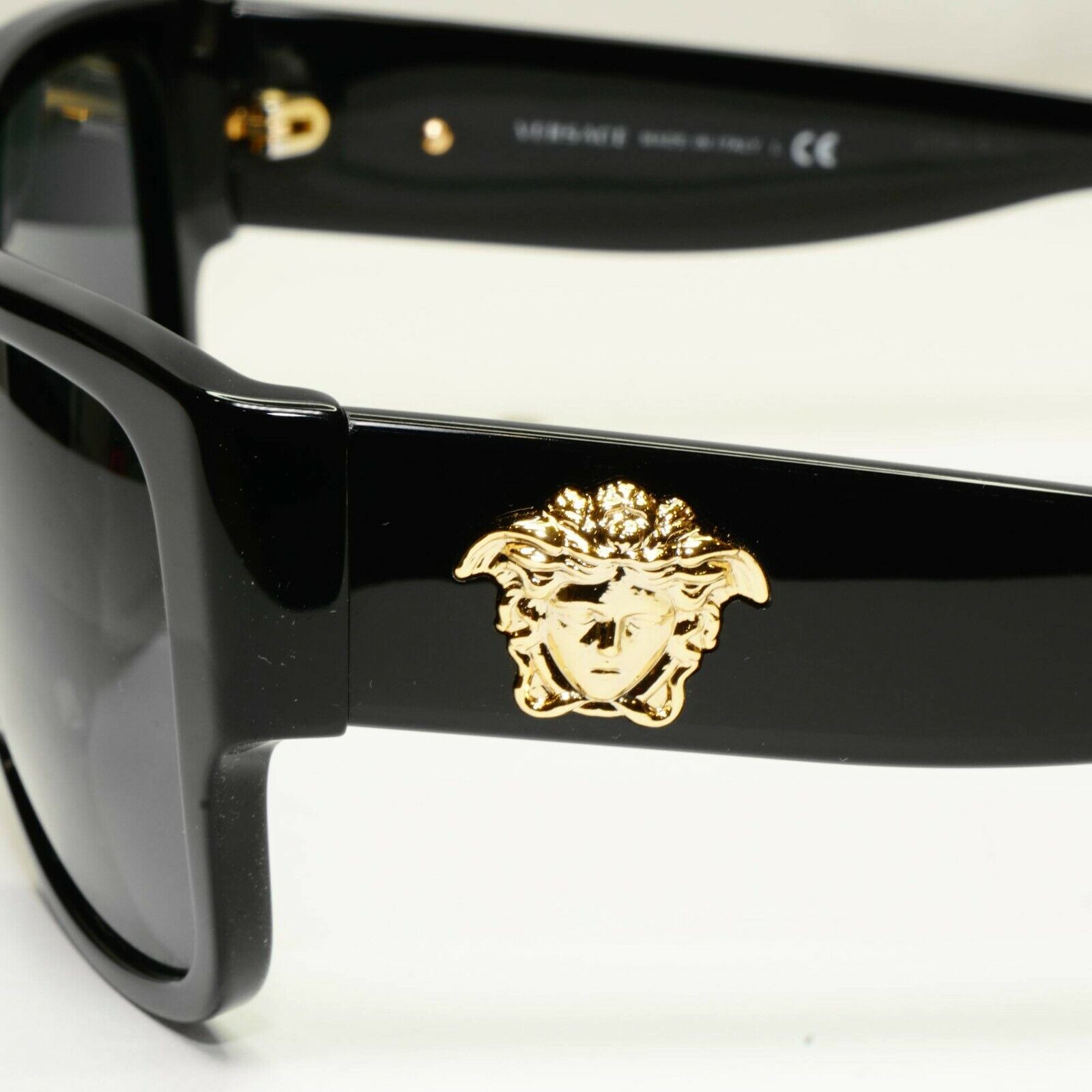 Versace Gold Medusa Sunglasses Black Square Fashion Designer MOD VE 4275 GB1/87