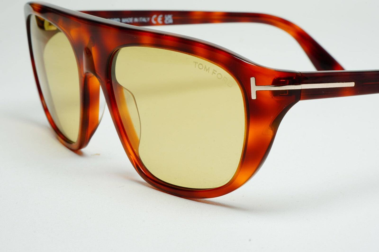 Tom Ford Sunglasses Edward-02 Photochromic Yellow Brown FT1002 TF 1002 53E