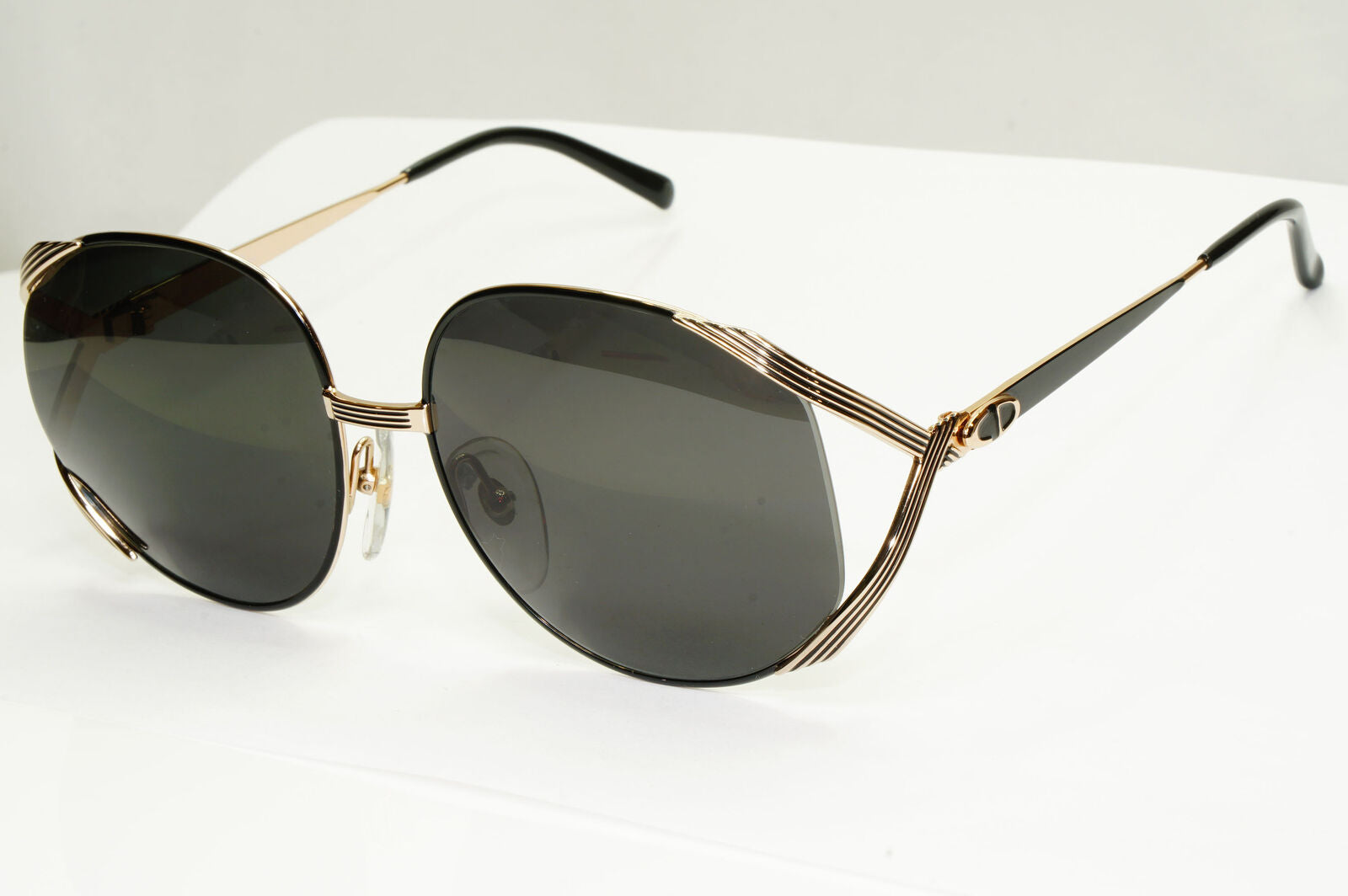 Dior 1990s Vintage Sunglasses Austria Gold Black Retro Square 2387 49 251122