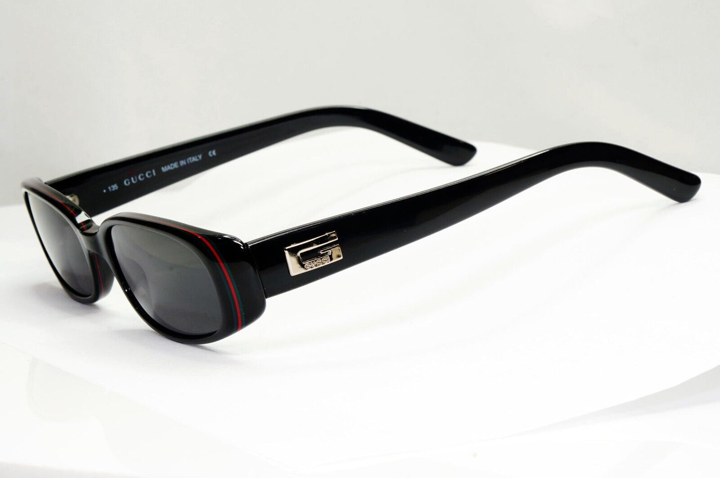 Gucci Sunglasses 1997 Vintage Black Retro Rectangle Small GG 2452/S E5W 210125