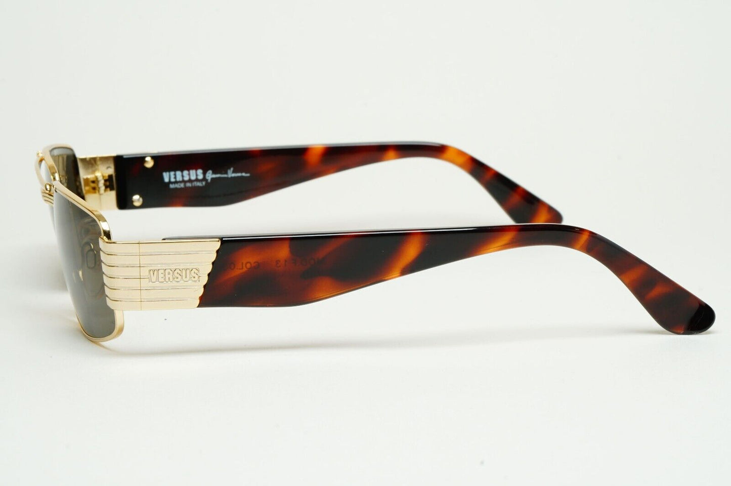 DAMAGED Versus Sunglasses 1996 by Gianni Versace Vintage Gold MOD F13 COL 030