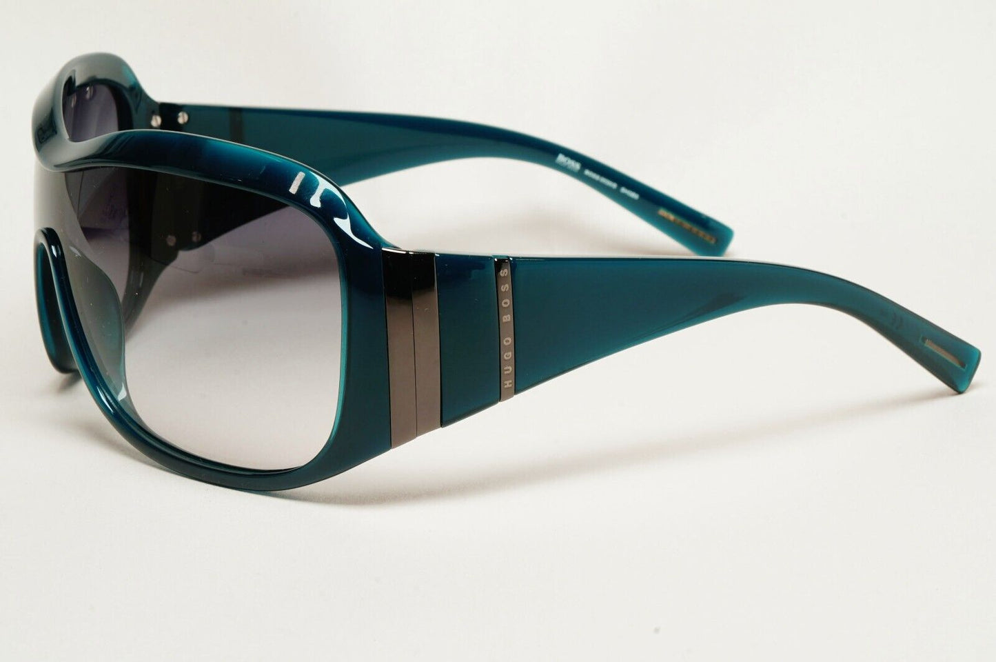 Hugo Boss Sunglasses 2006 Vintage Dark Green Teal Shield 0030/S SHGB5 211124