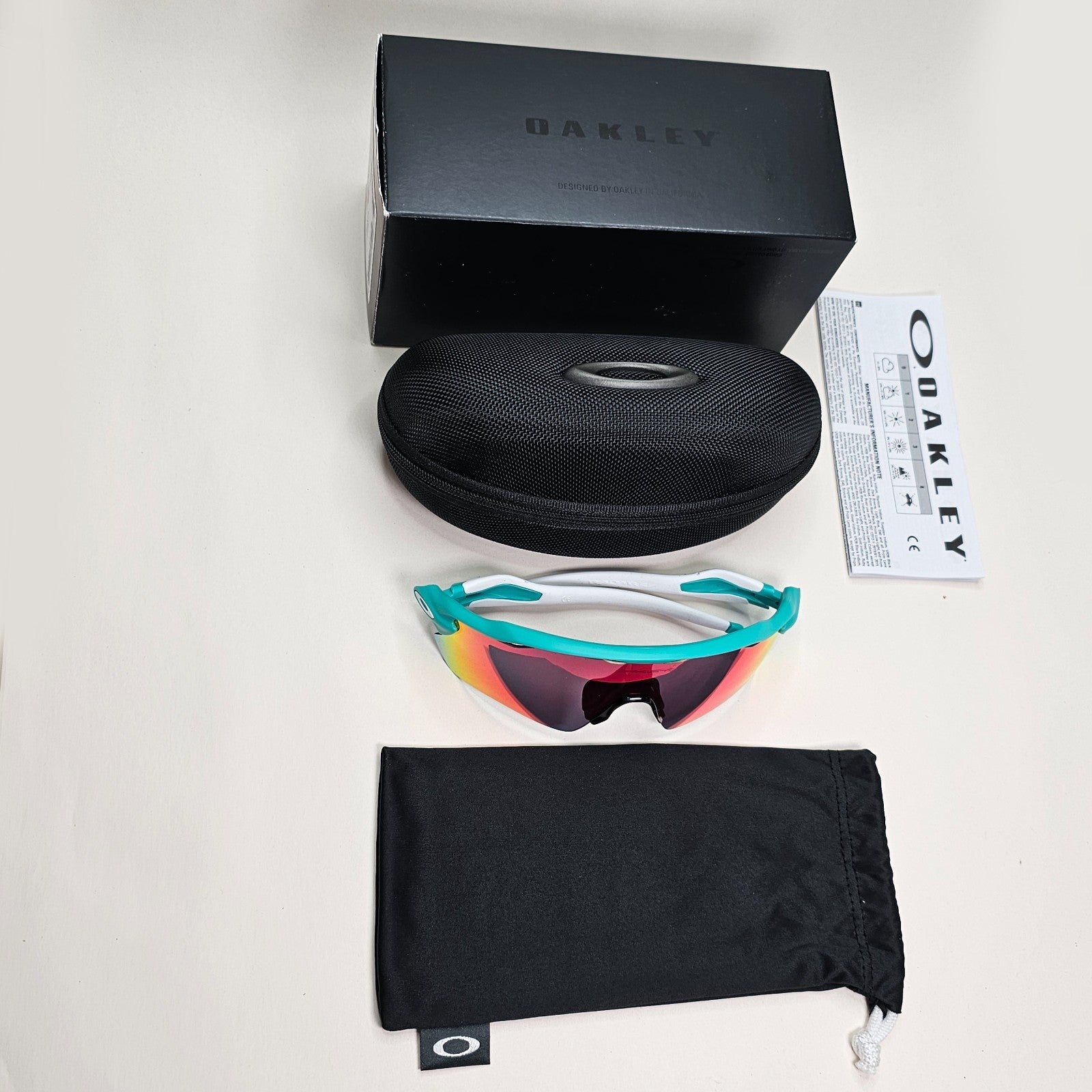 Oakley Sunglasses OO 9208 Radar Polarized EV Path Shield Green Prizm Road C6 CUS