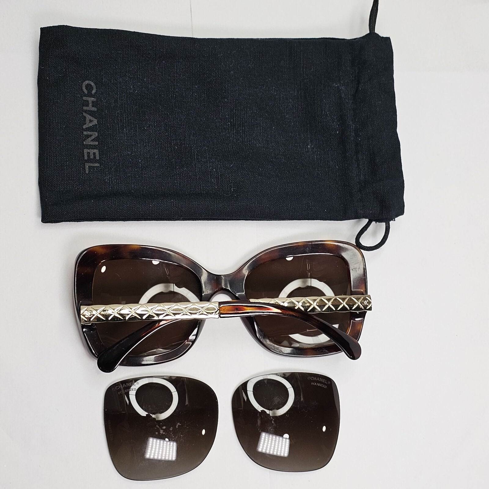 Chanel Sunglasses 2016 Brown Gold Tortoise Square 5370 c.1580/S9 140124