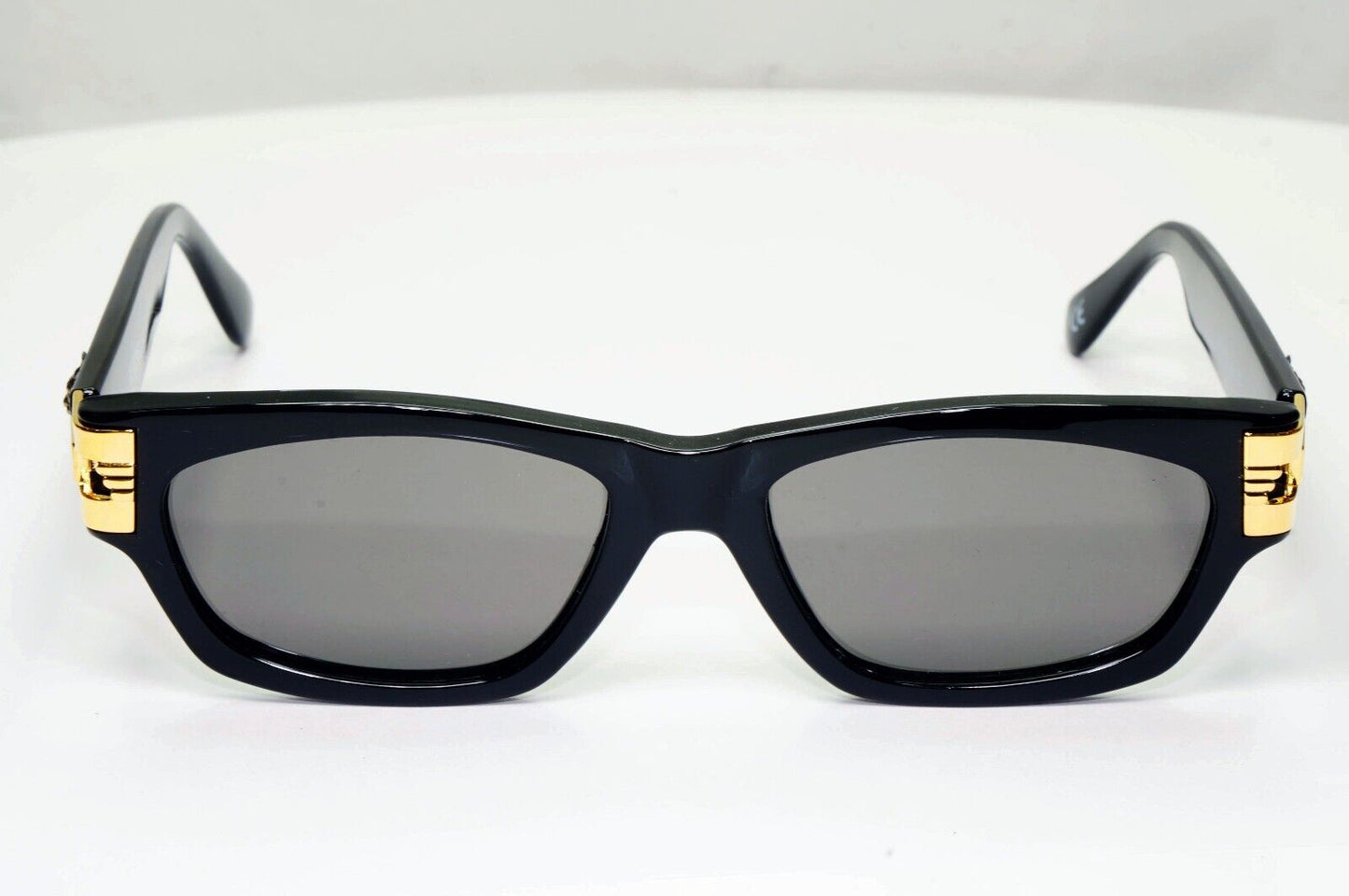 Versus by Gianni Versace 1996 Sunglasses Gold Silver Lion Black MOD E29 COL G52