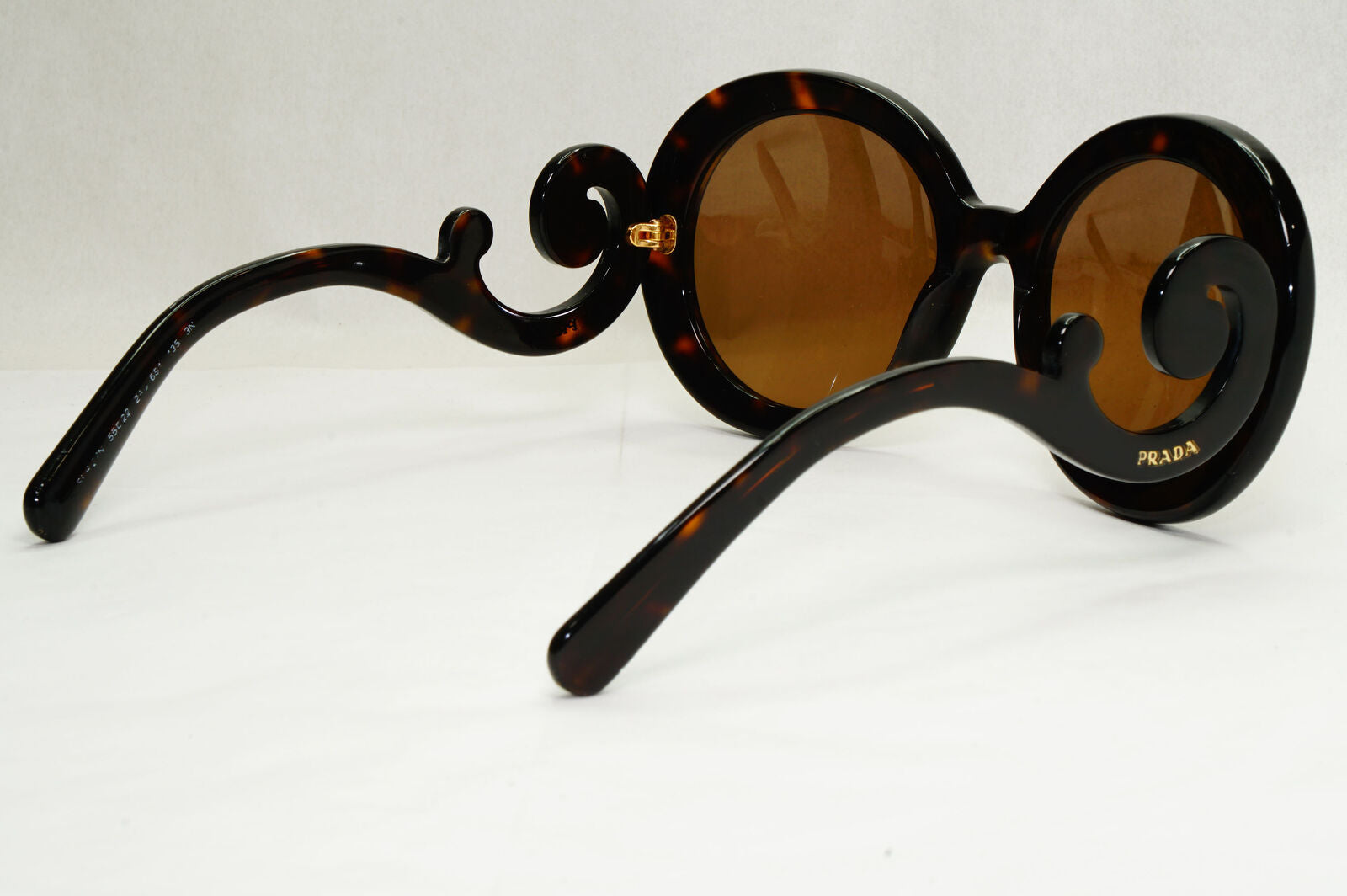 Prada Sunglasses Baroque Swirl Round Brown PR27NS SPR 27N 2AU-6S1 120124