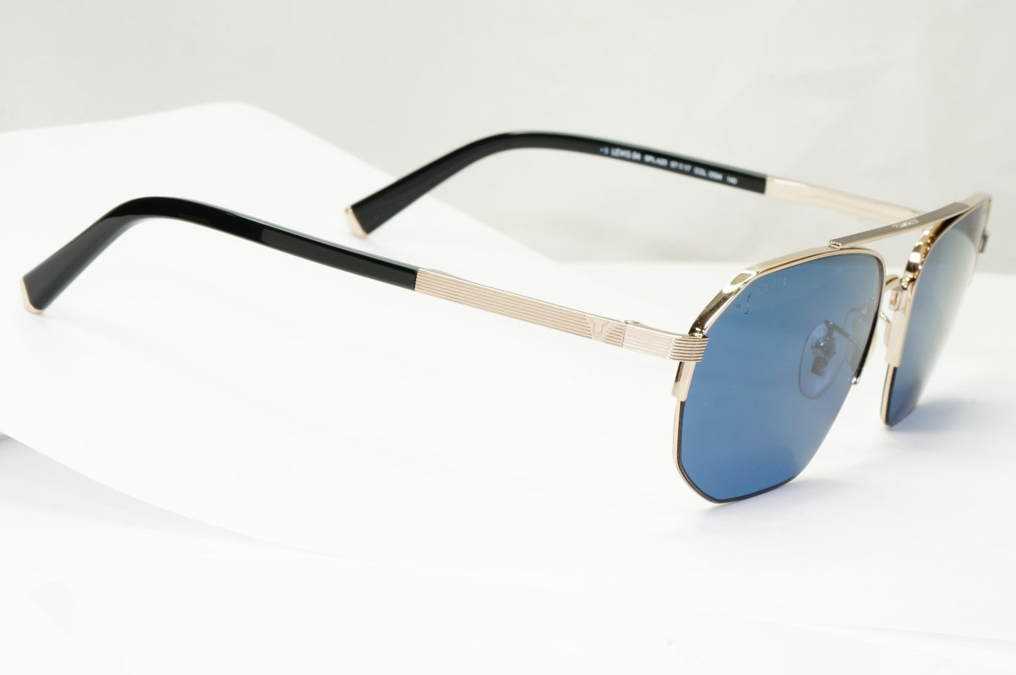 Police Lewis Hamilton F1 Sunglasses Gold Blue Square Metal SPL A25 COL 0594 [A]