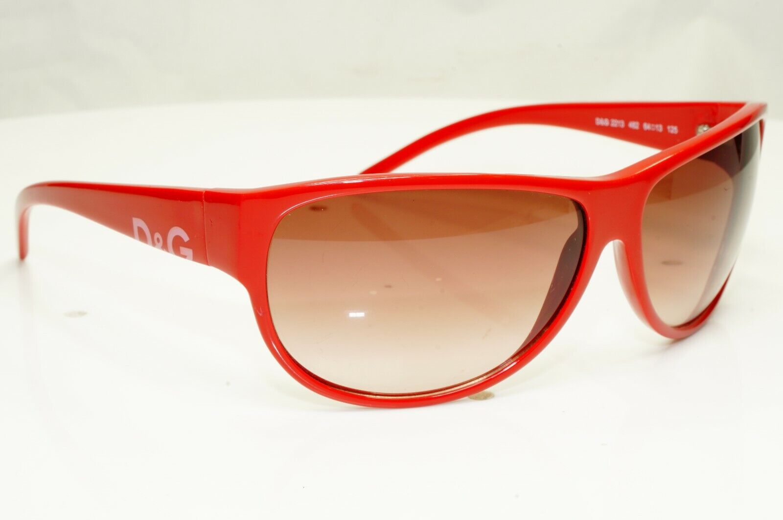 Authentic DOLCE & GABBANA Mens Womens Vintage Sunglasses Red D&G 2213 482 27467