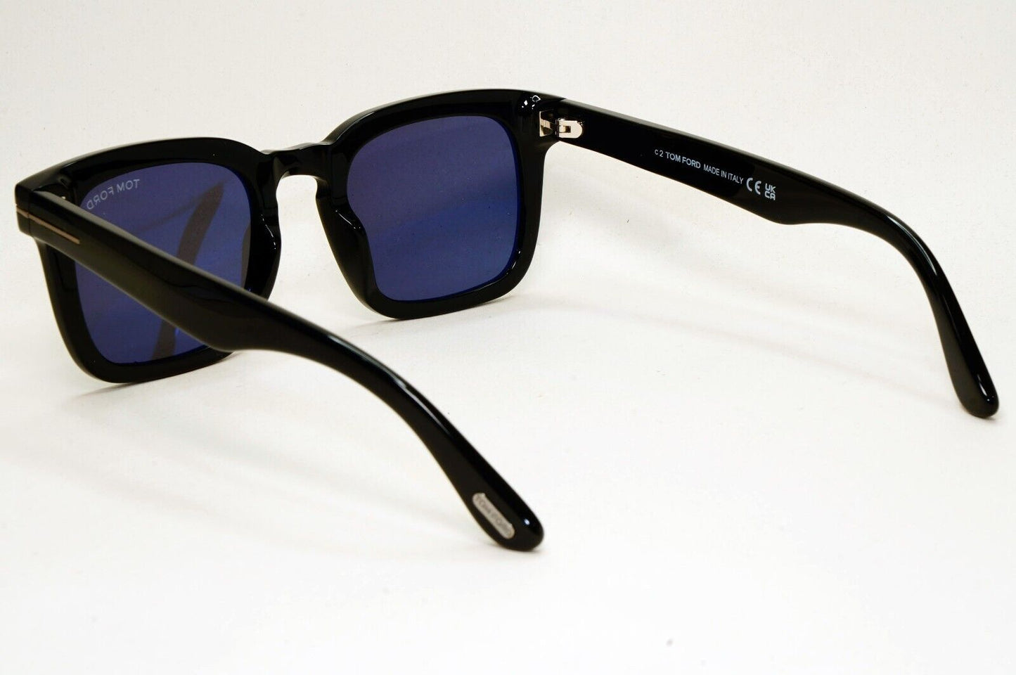 Tom Ford Sunglasses Dax Black Glossy Square Grey TF 751-N FT0751-N 01A 50mm
