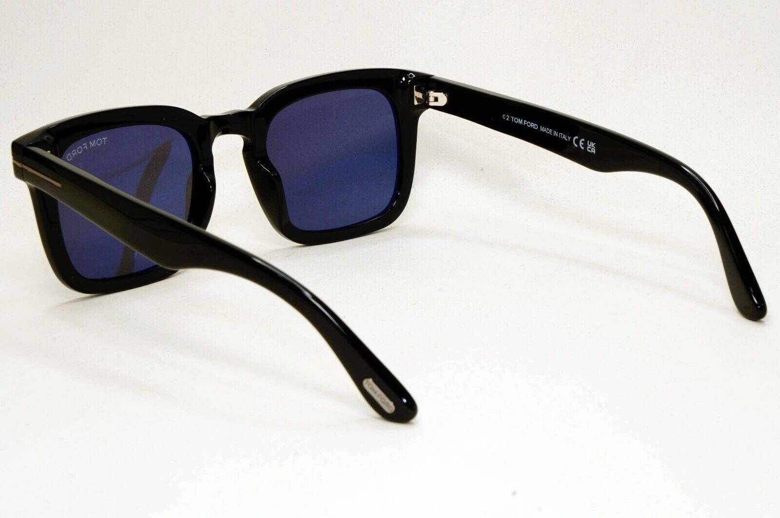 Tom Ford Sunglasses Dax Black Glossy Square Grey TF 751-N FT0751-N 01A 50mm