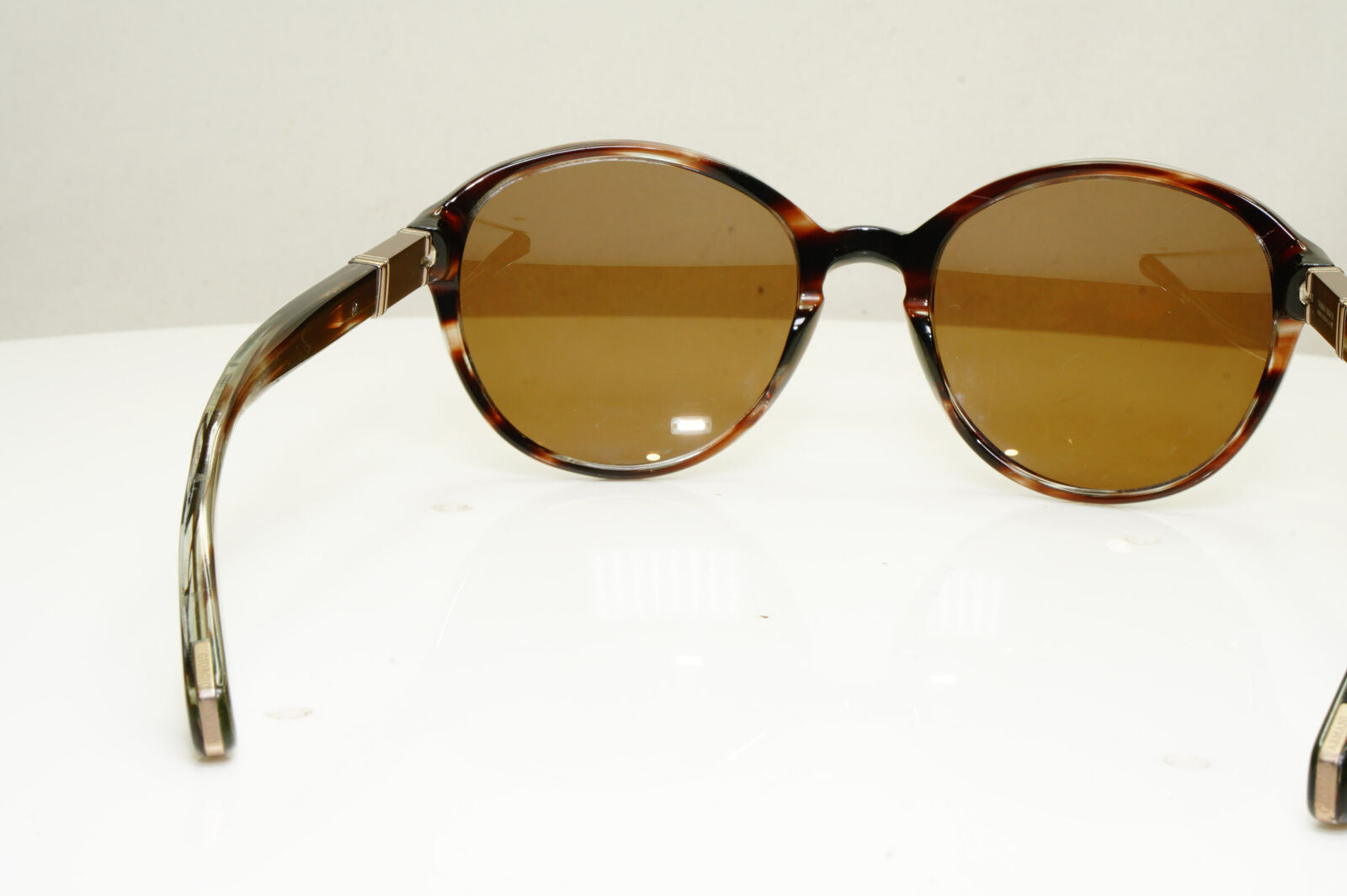 Giorgio Armani Round Brown Tortoise Sunglasses Womens AR 8006 5036/13 30087