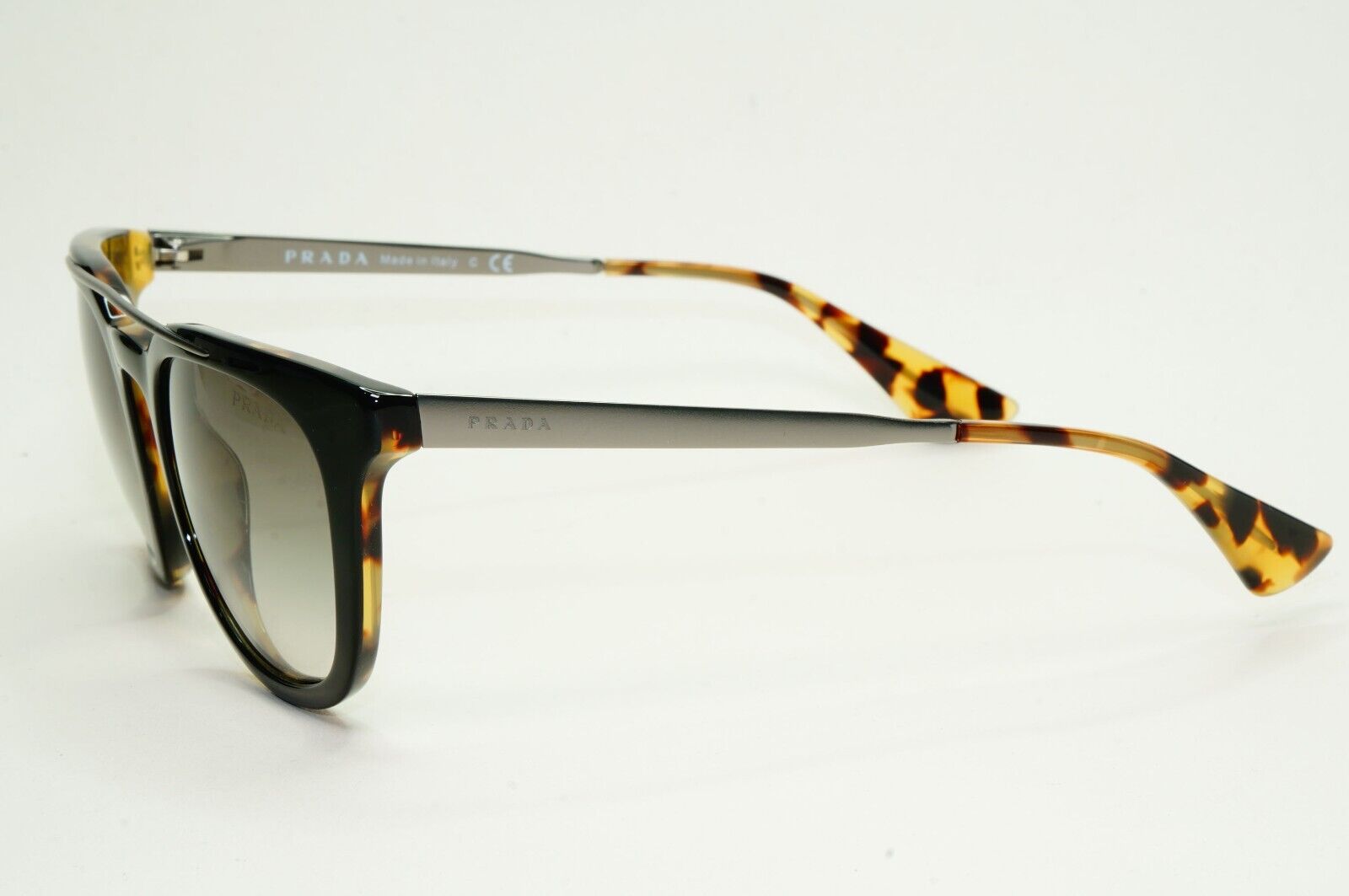 Prada Sunglasses 2013 Vintage Square Black Brown PR13PS SPR 13P NAI-0A7 050824