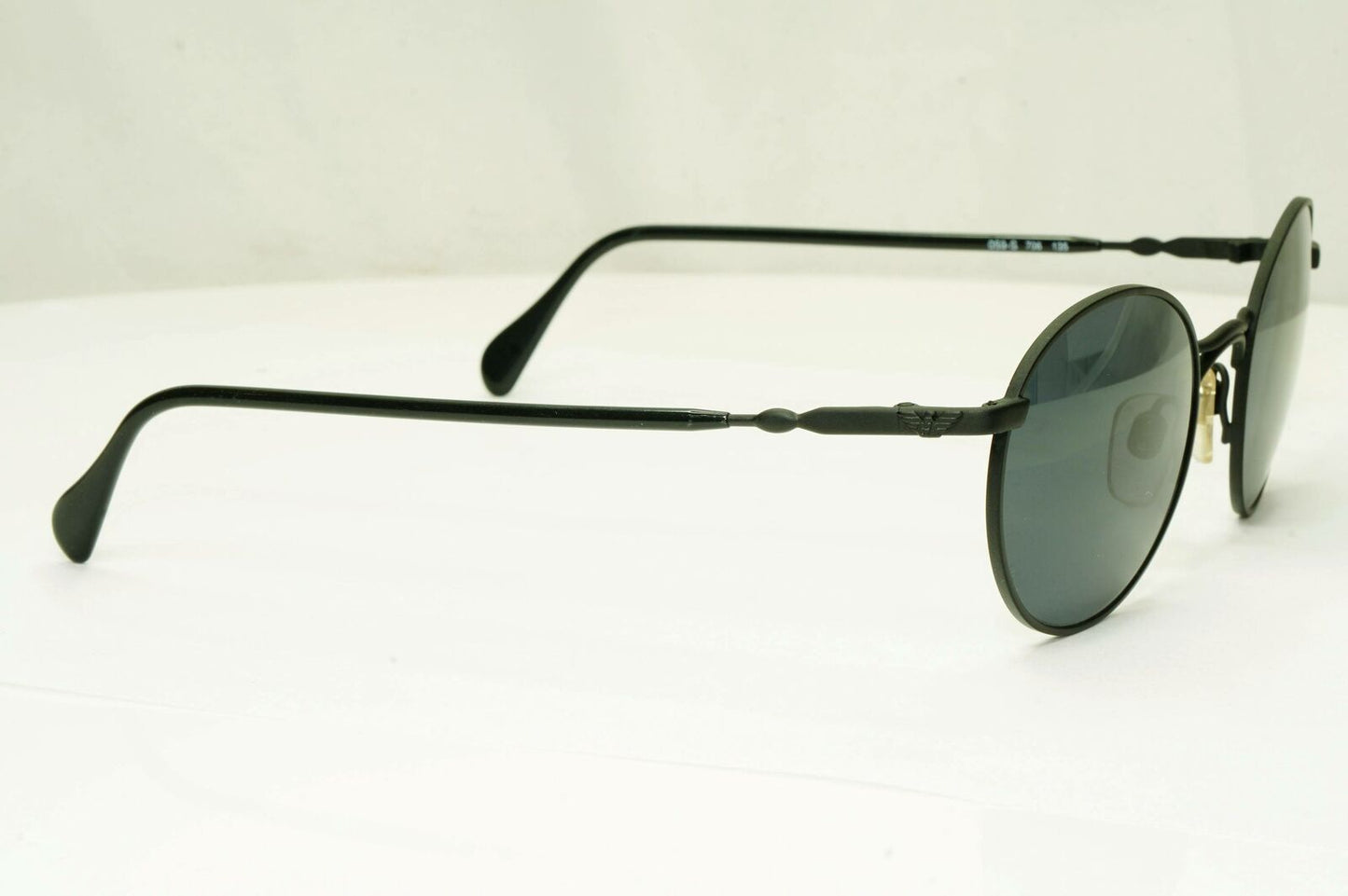 Emporio Armani 1997 Vintage Sunglasses Mens Womens Metal Round Black 059-S 706